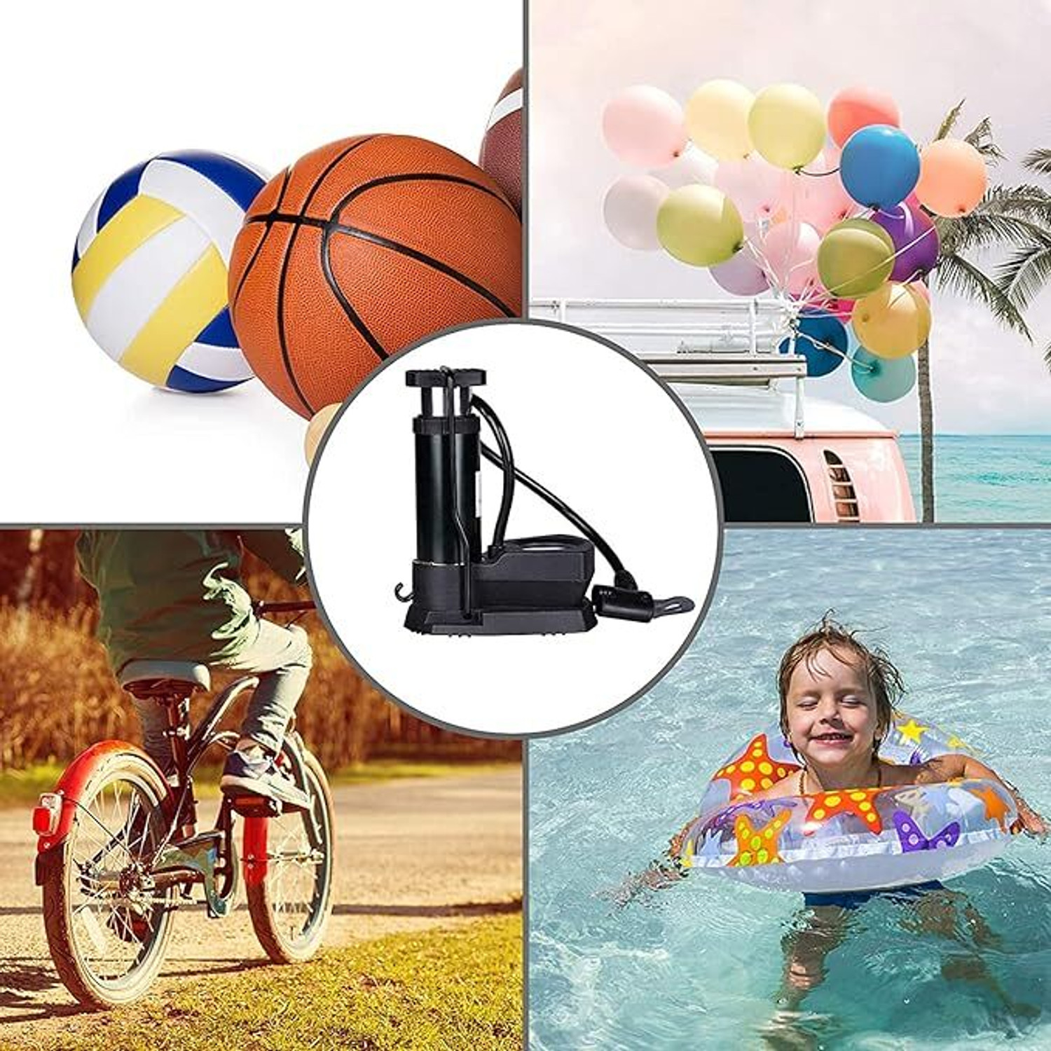 Image of Darshak Mini Foot Pump Bicycle, Basketball Pump, Football Pump, Motorcycle, Volleyball Pump Pump
