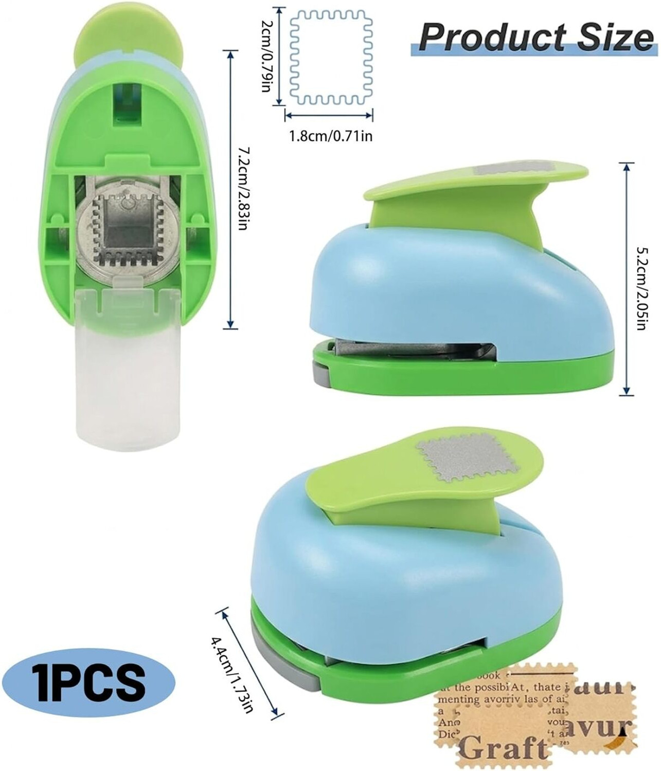 Image of CRAFT PUNCH Stamp Punch, Stamp Puncher, Suitable for Making DIY Journal Borders and Gift Punches & Punching Machines