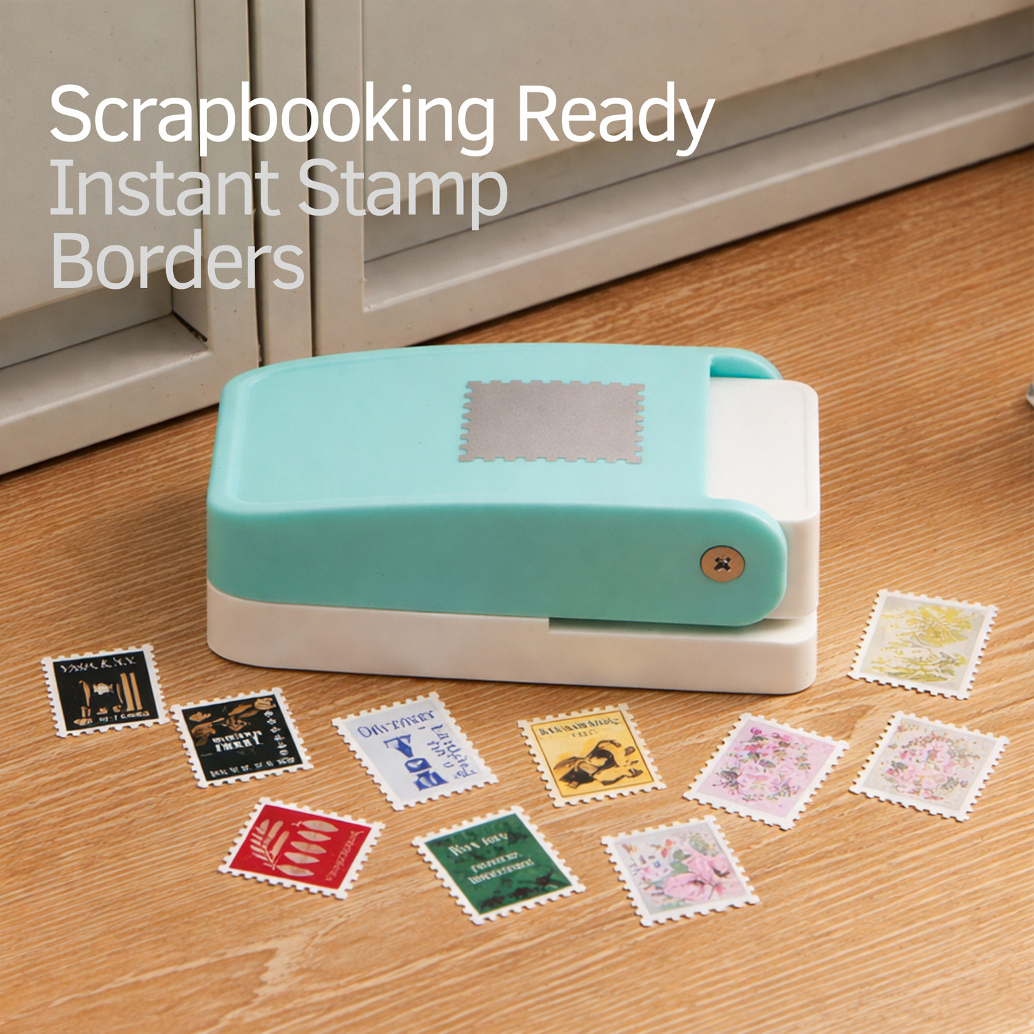Image of KW-Trio Postage Stamp Punch DIY Paper Punch for Scrapbooking Cutter Art Stamp Punch Punches & Punching Machines