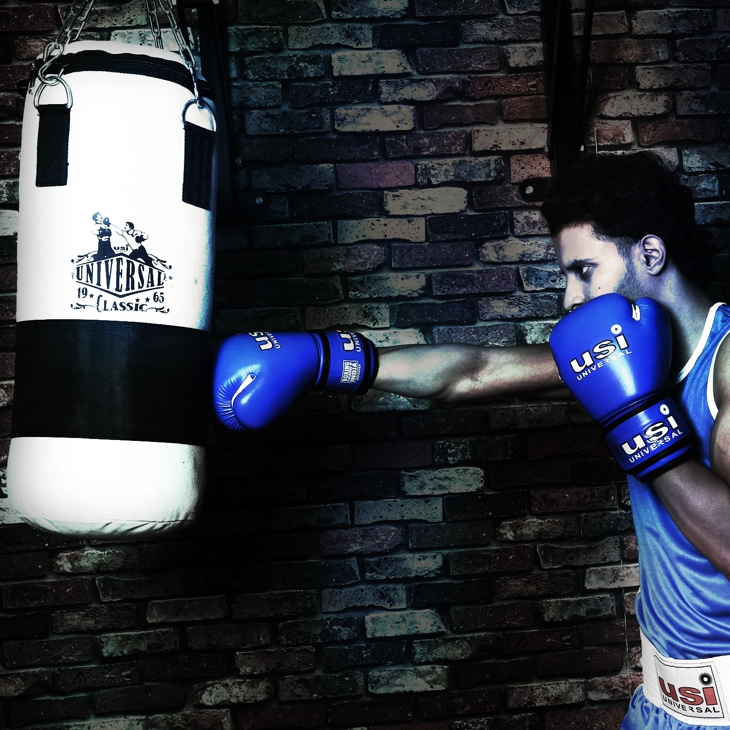 Image of usi Boxing Bag , Punching Bag , 626C Classic 120cm Canvas Filled Boxing Bag Hanging Bag