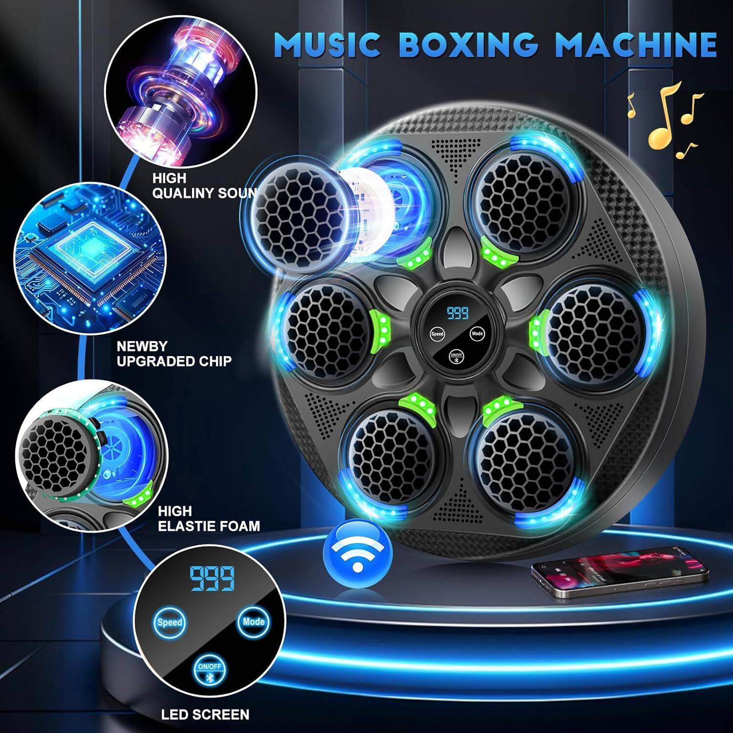 SUICUNE Music Boxing Machine with Gloves - Image 3