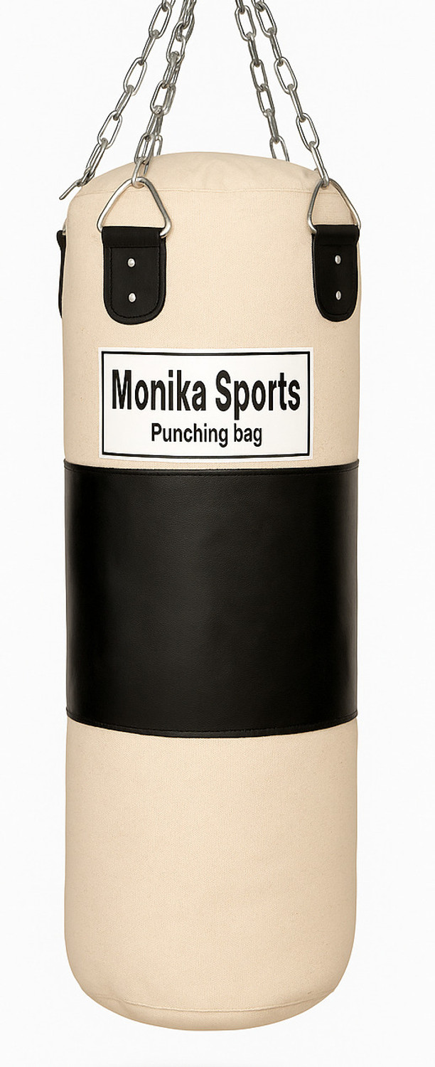 Image of Monika Sports 4 Feet Unfilled Heavy Punching Bag with Hanging chain Hanging Bag