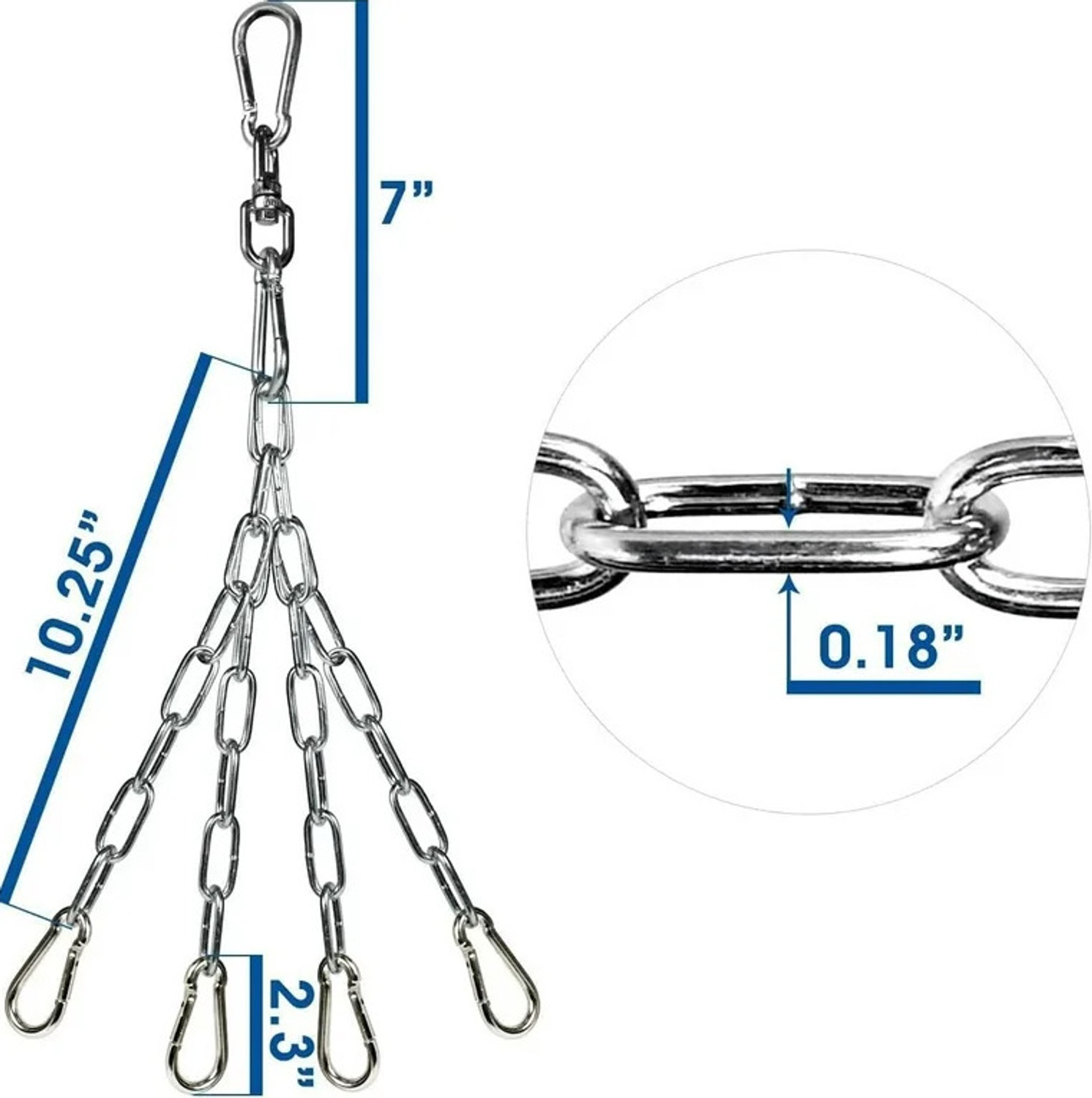 Image of Monika Sports 4 Feet Unfilled Punching Bag with Hanging chain Free / Boxing Bag Hanging Bag