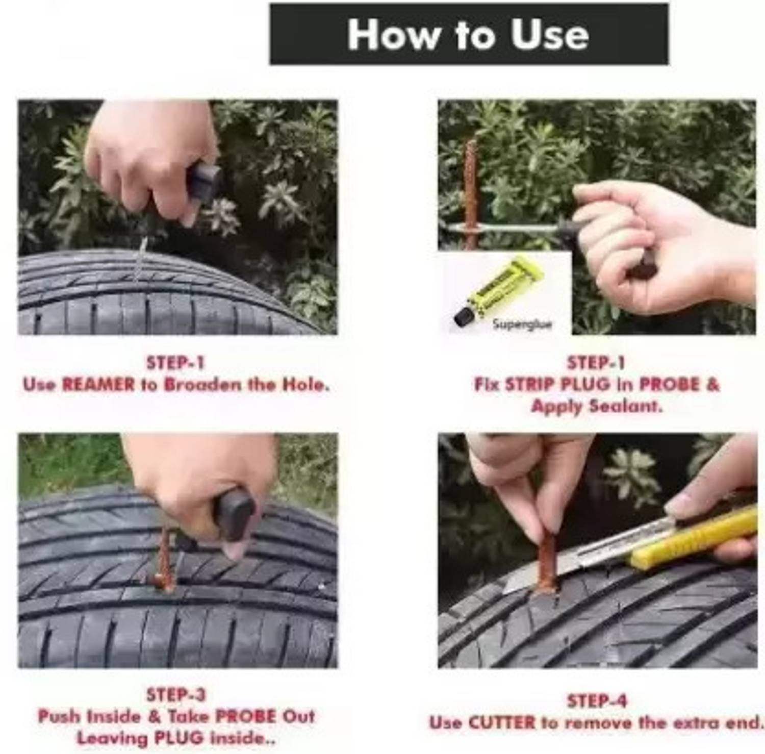 APICAL ASC_PUNCTURE_KIT_1010 Tubeless Tyre Repair Kit - Image 2