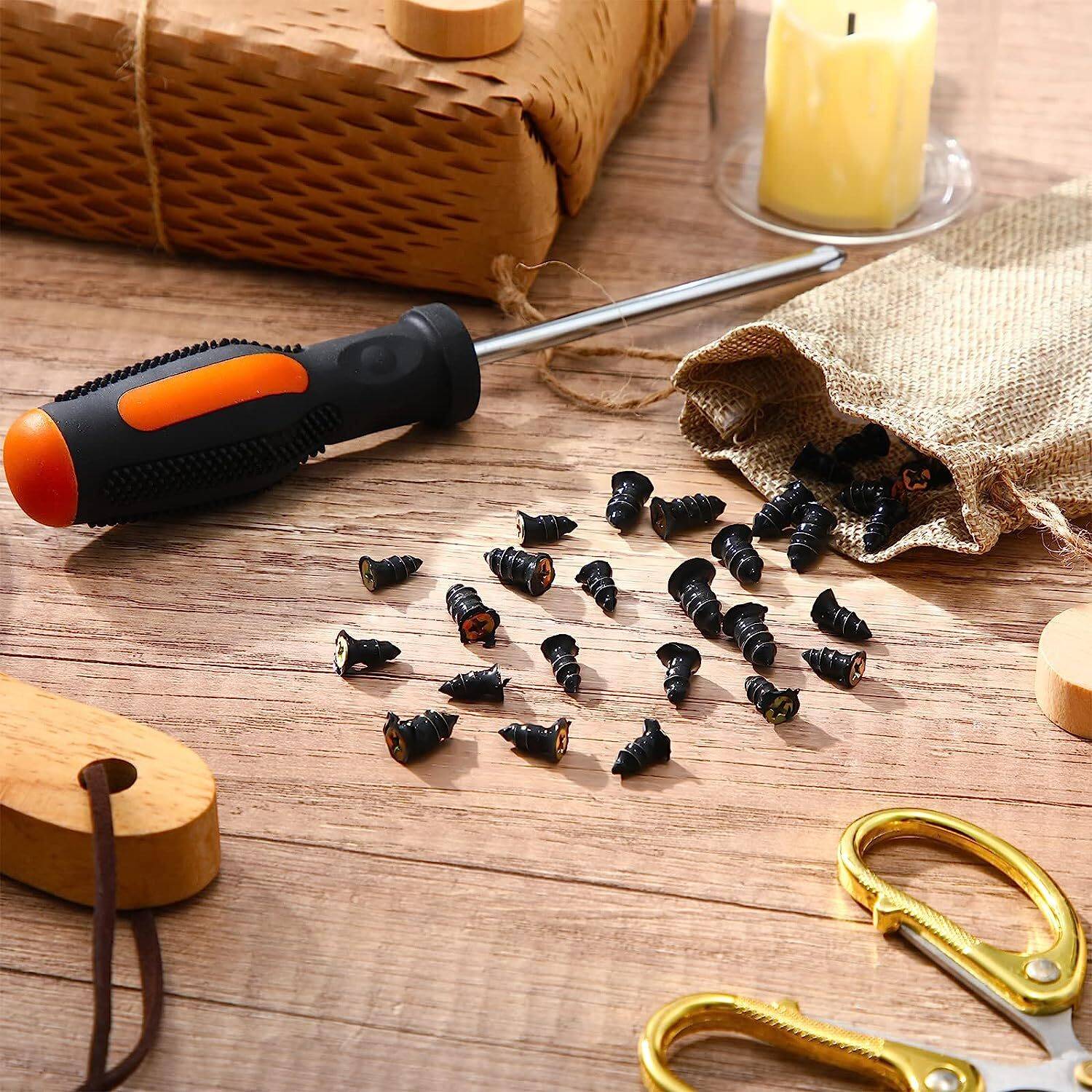 JK Beauty 60 Pcs Tire Repair Rubber Screws, Vacuum Tyre Repair ...