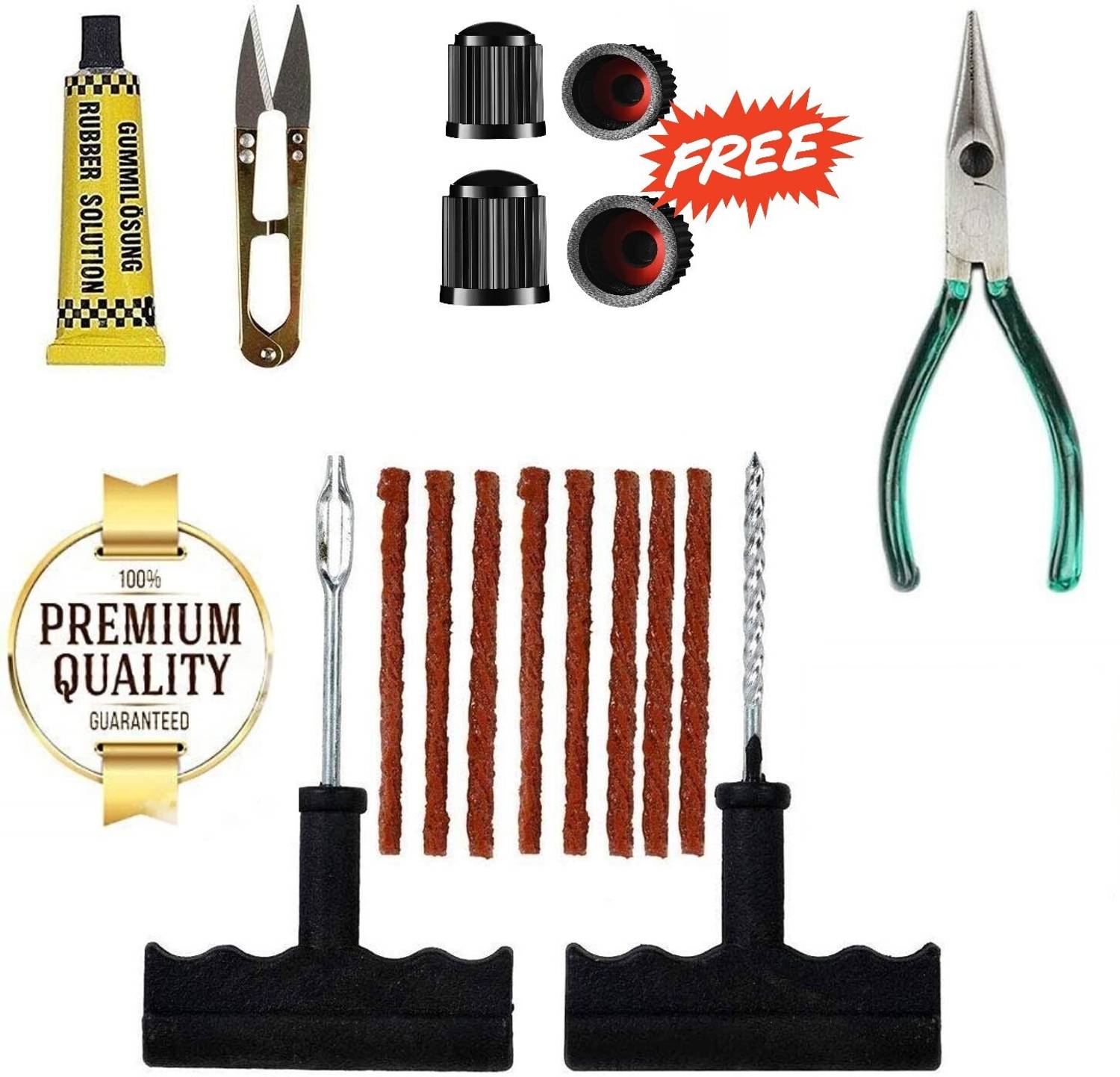 Navi Auto Tubeless Tyre Puncture Repair Kit - Image 1