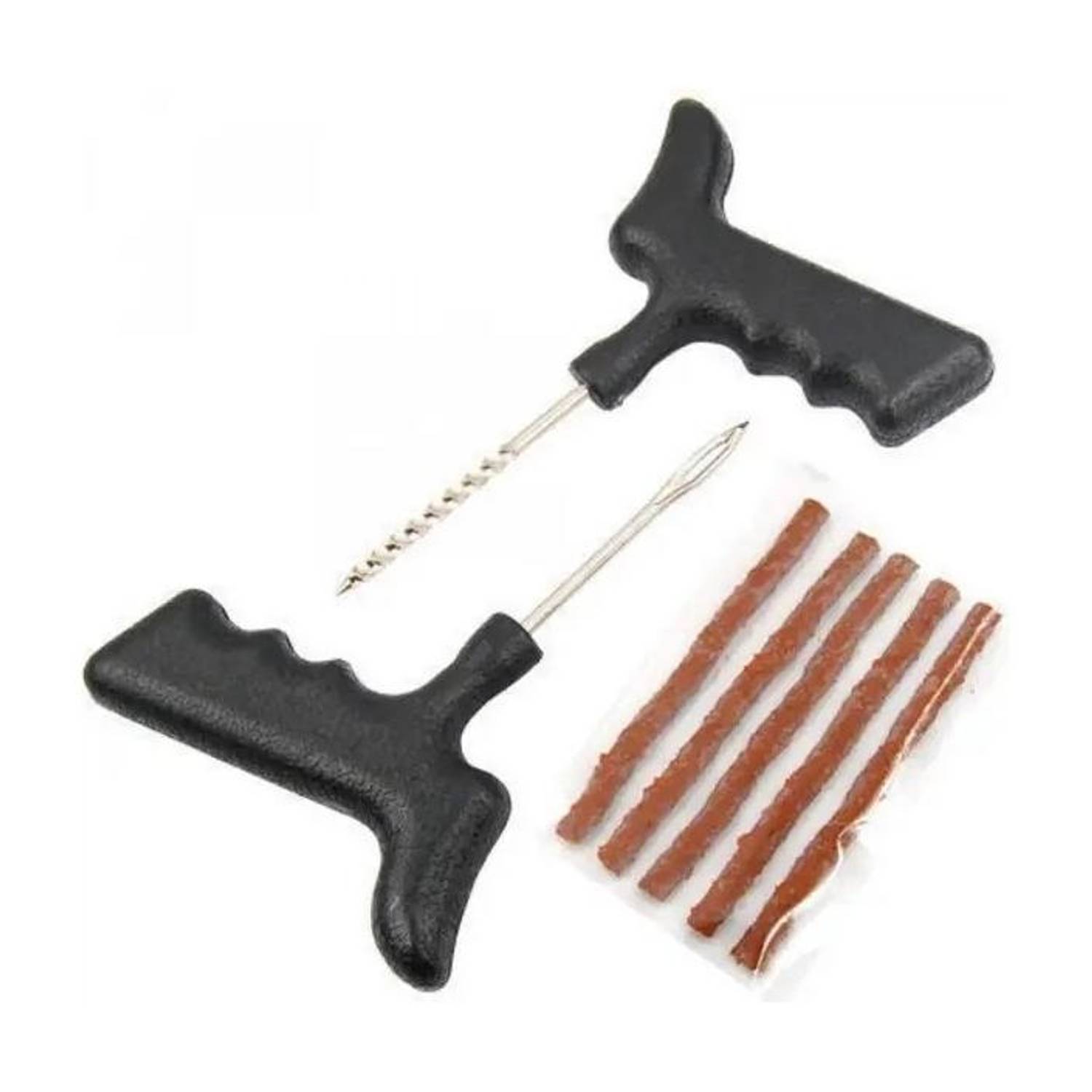 APICAL Cars, Bikes Tubeless Tyre Full Set Plastic Handles Tools Puncture Repair Kit 03 Tubeless Tyre Puncture Repair Kit