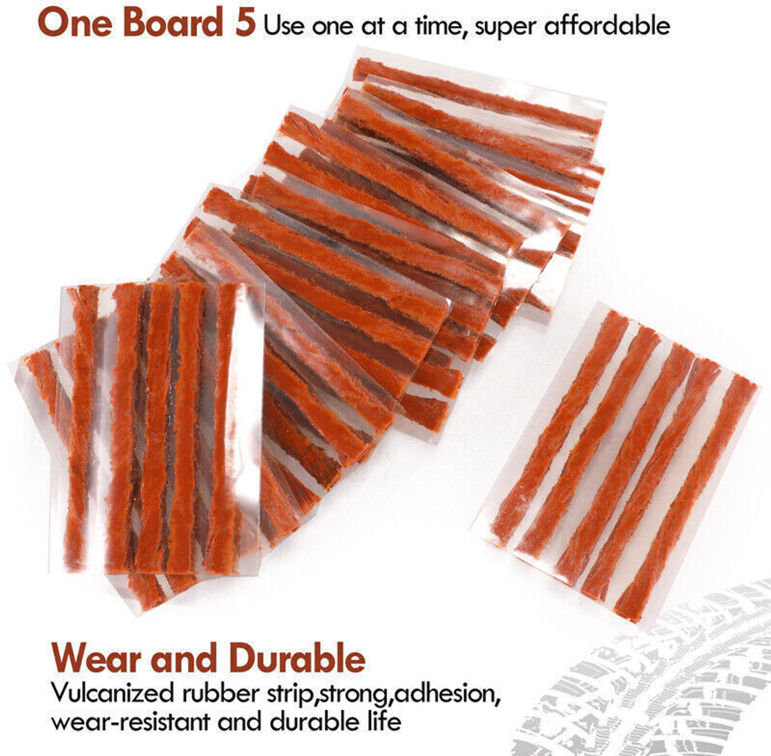 Image of WILLIBEE WB-PB, Puncher Strips (Pack of 50) Tubeless Tyre Puncture Repair Kit