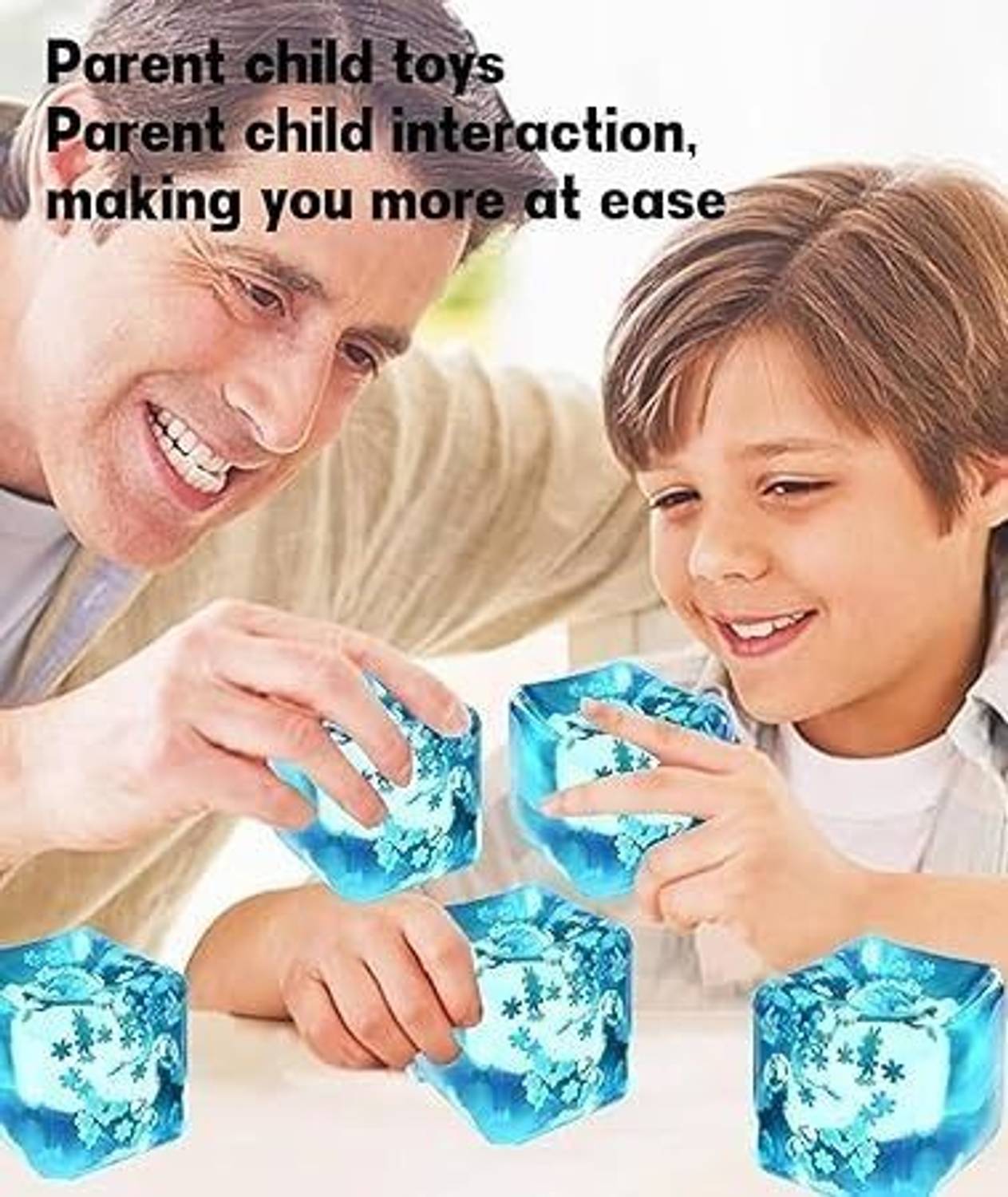 hakily Ice Cube Blue Stress Relief Toy - Image 3