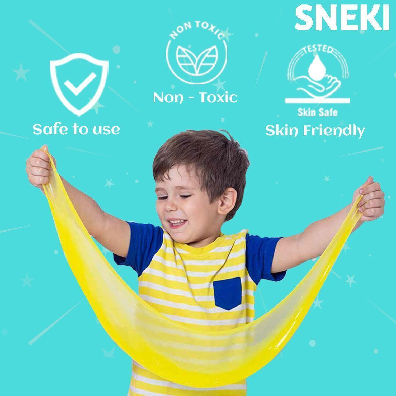 Image of sneki SET OF 6 SLIME Scented DIY Magical Slime putty Toy Set Kit for Girls Boys Kids Multicolor Putty Toy