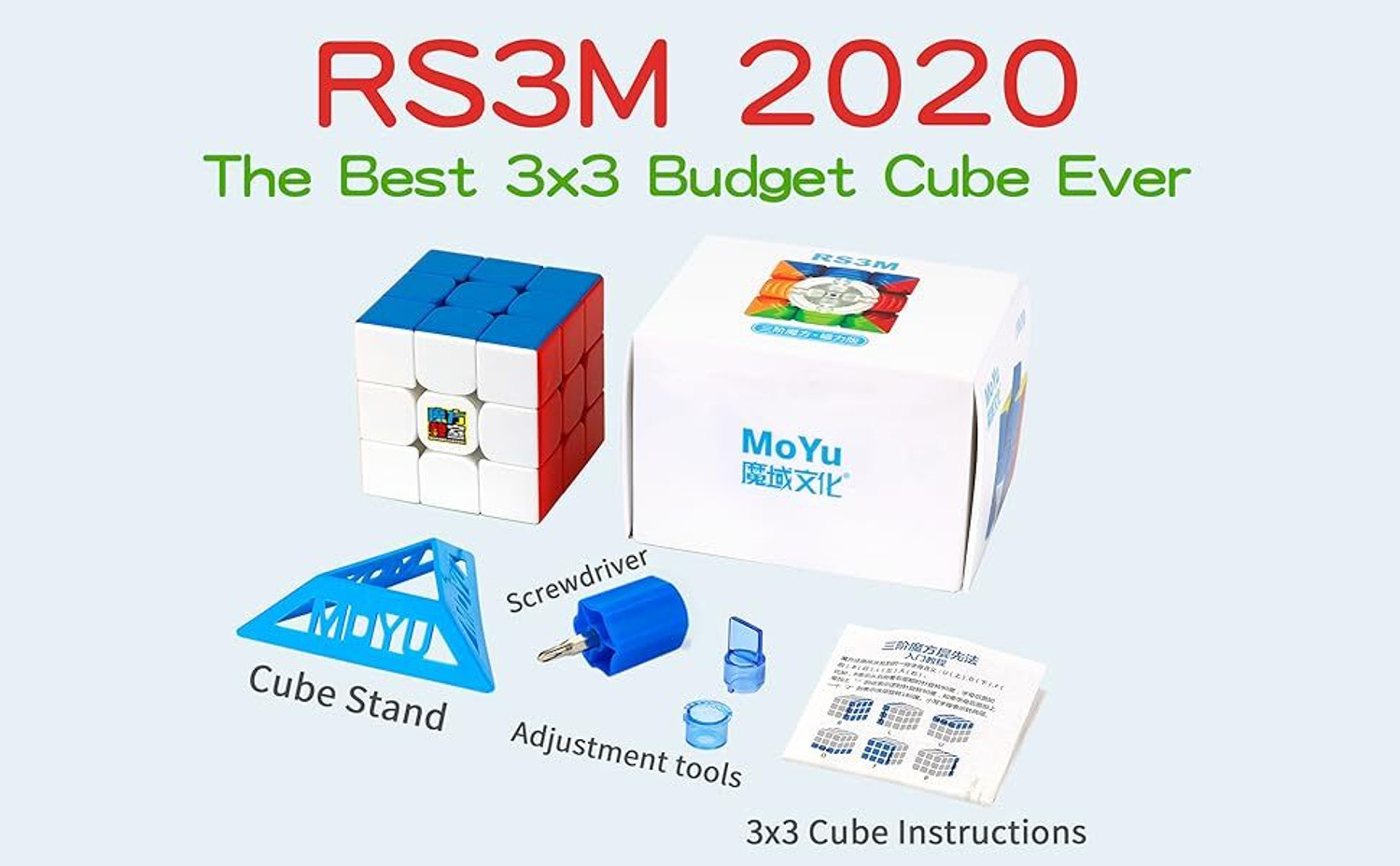 Image of D ETERNAL Cube MoYu Rs3M 2020 3X3 Magnetic Speedcube Stickerless Magnetic 3x3x3 Cube