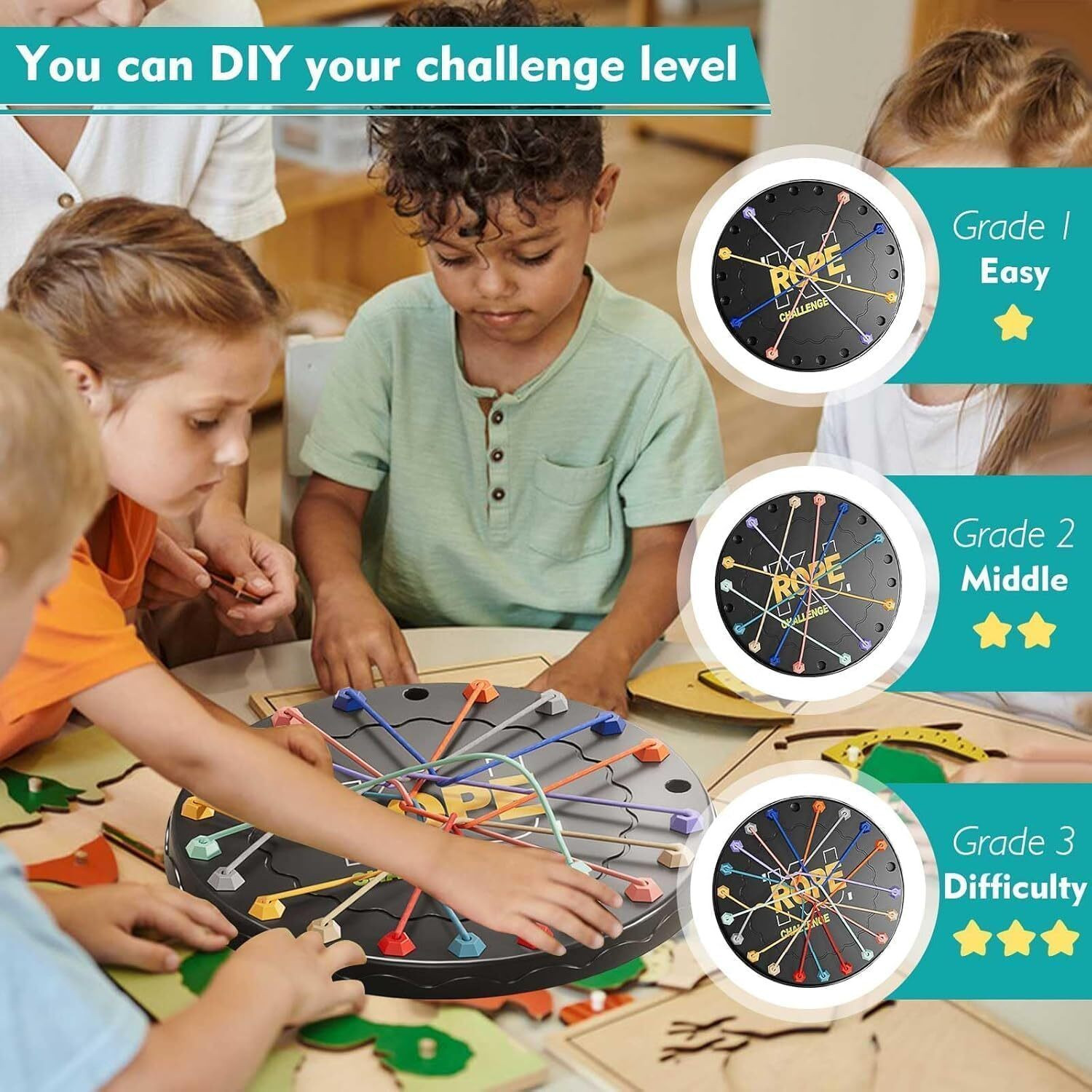 Image of gro toys Rope challenge game