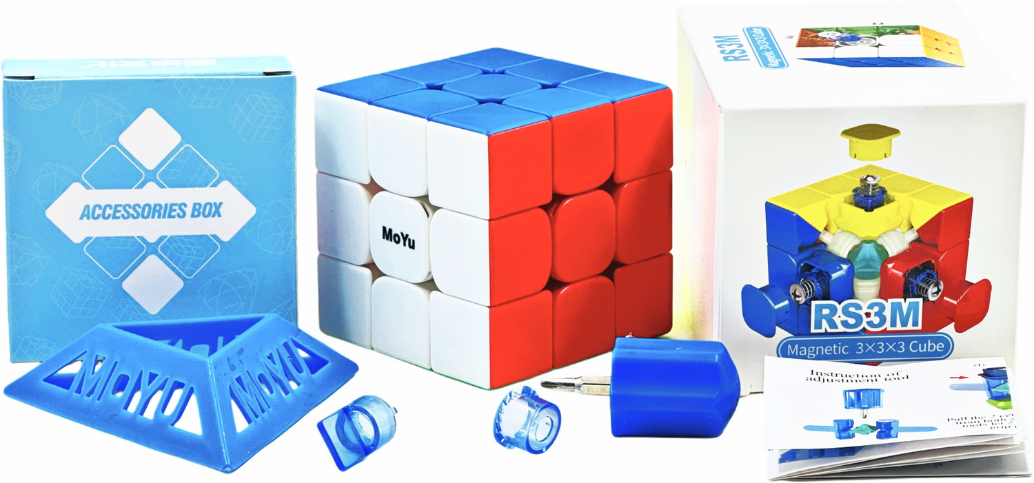 Image of D ETERNAL Cube MoYu Rs3M 2020 3X3 Magnetic Speedcube Stickerless Magnetic 3x3x3 Cube
