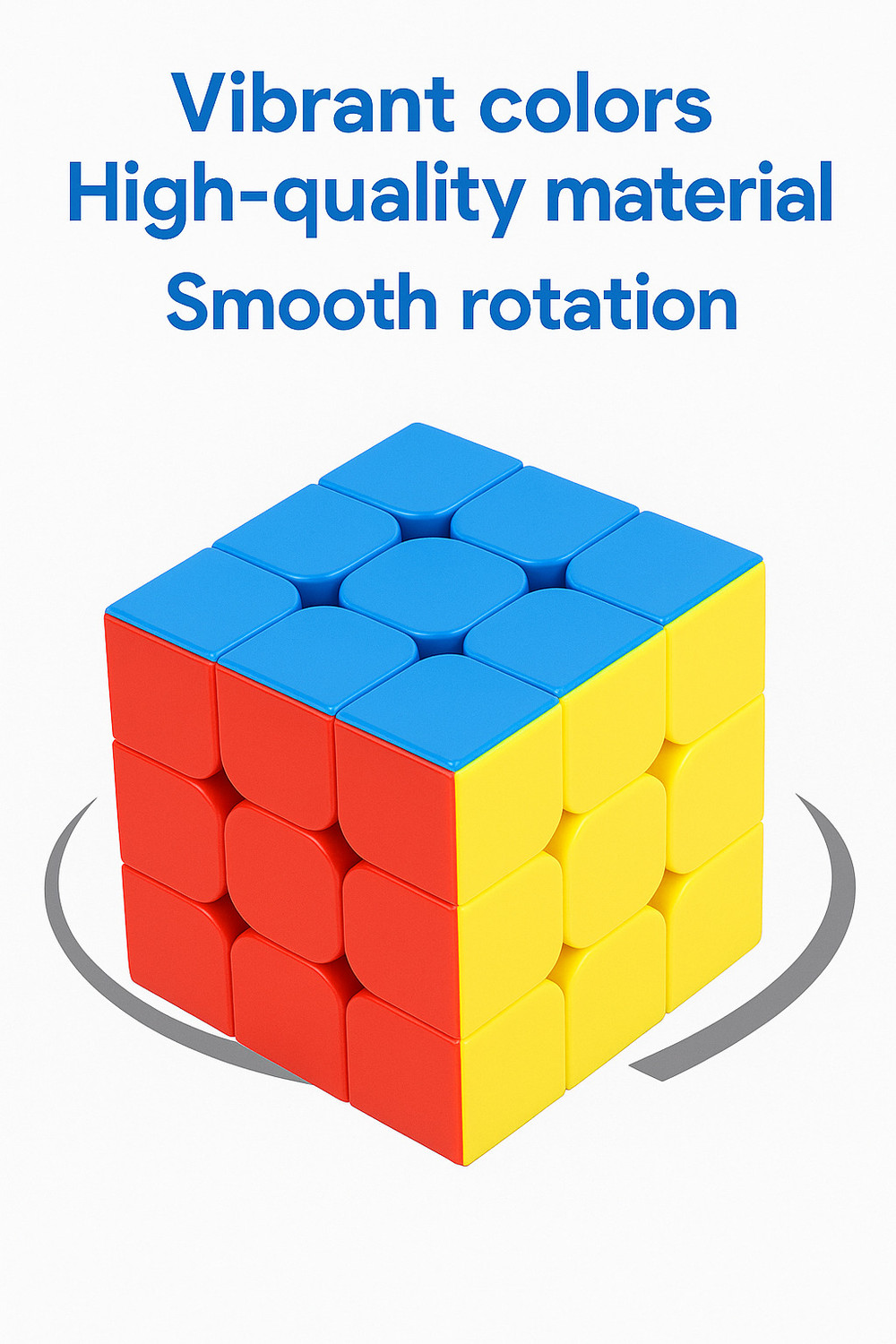 Image of Vedant Toys 3x3 Rubik's Cube - Professional Speed Cube for Beginners & Advanced Solvers (1 Pieces)
