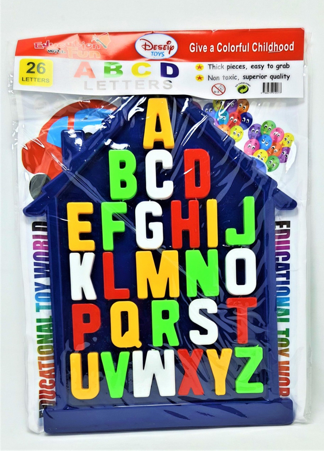 Image of Midhash Montessori Educational Learning Small ABCD Alphabet Letters Puzzle Board Toy (26 Pieces)