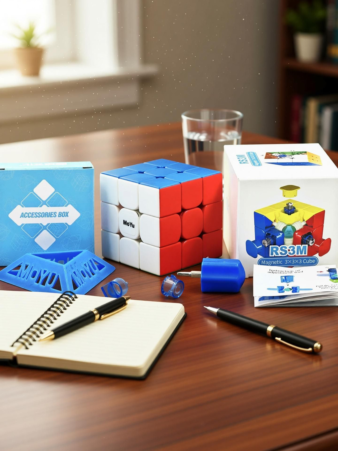 Image of D ETERNAL Cube MoYu Rs3M 2020 3X3 Magnetic Speedcube Stickerless Magnetic 3x3x3 Cube