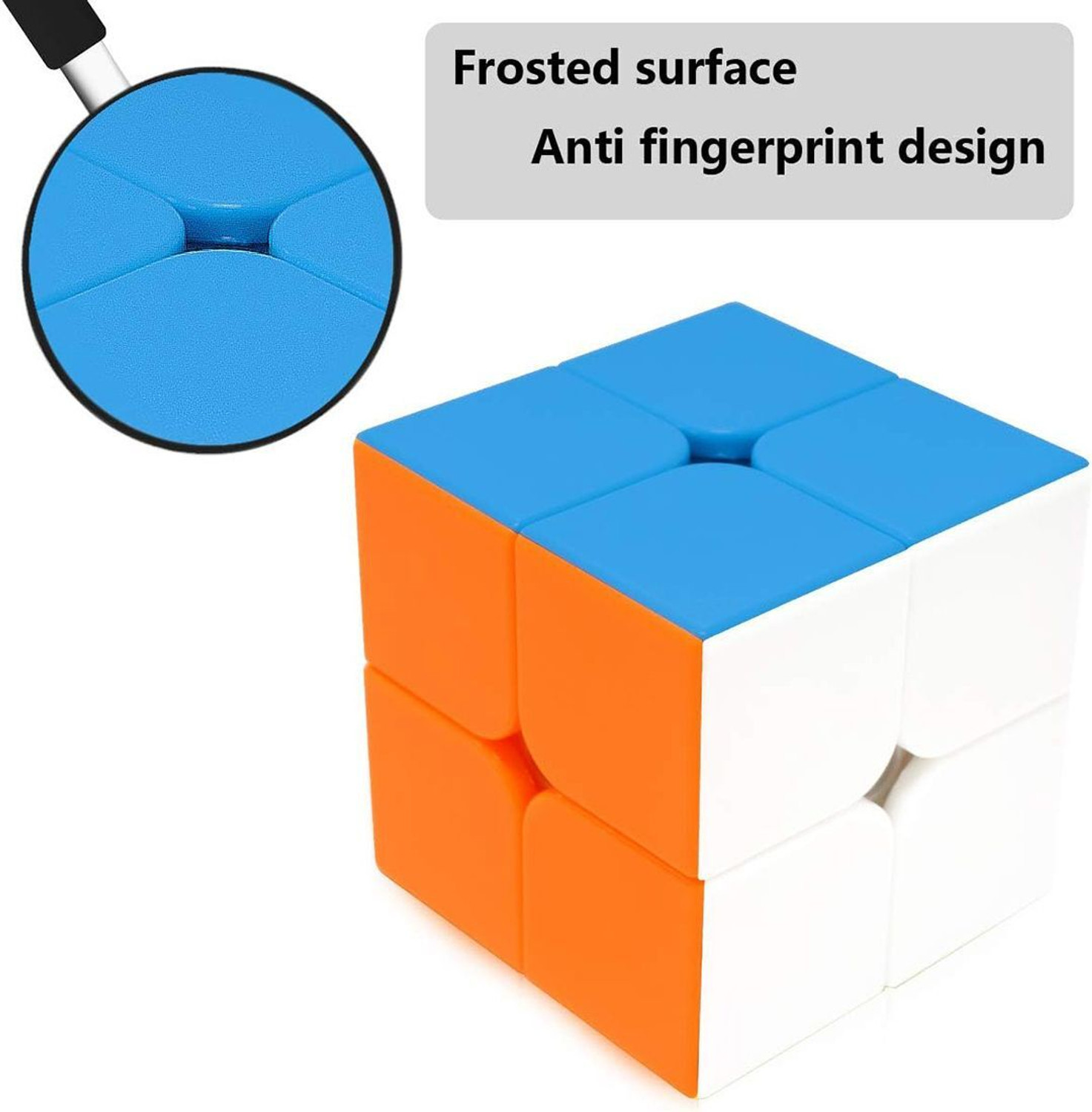 Image of Hawkister QiYi Qidi S2 2x2 Stickerless Magic Cube Mofangge Mascot 2x2x2 Speed Cube