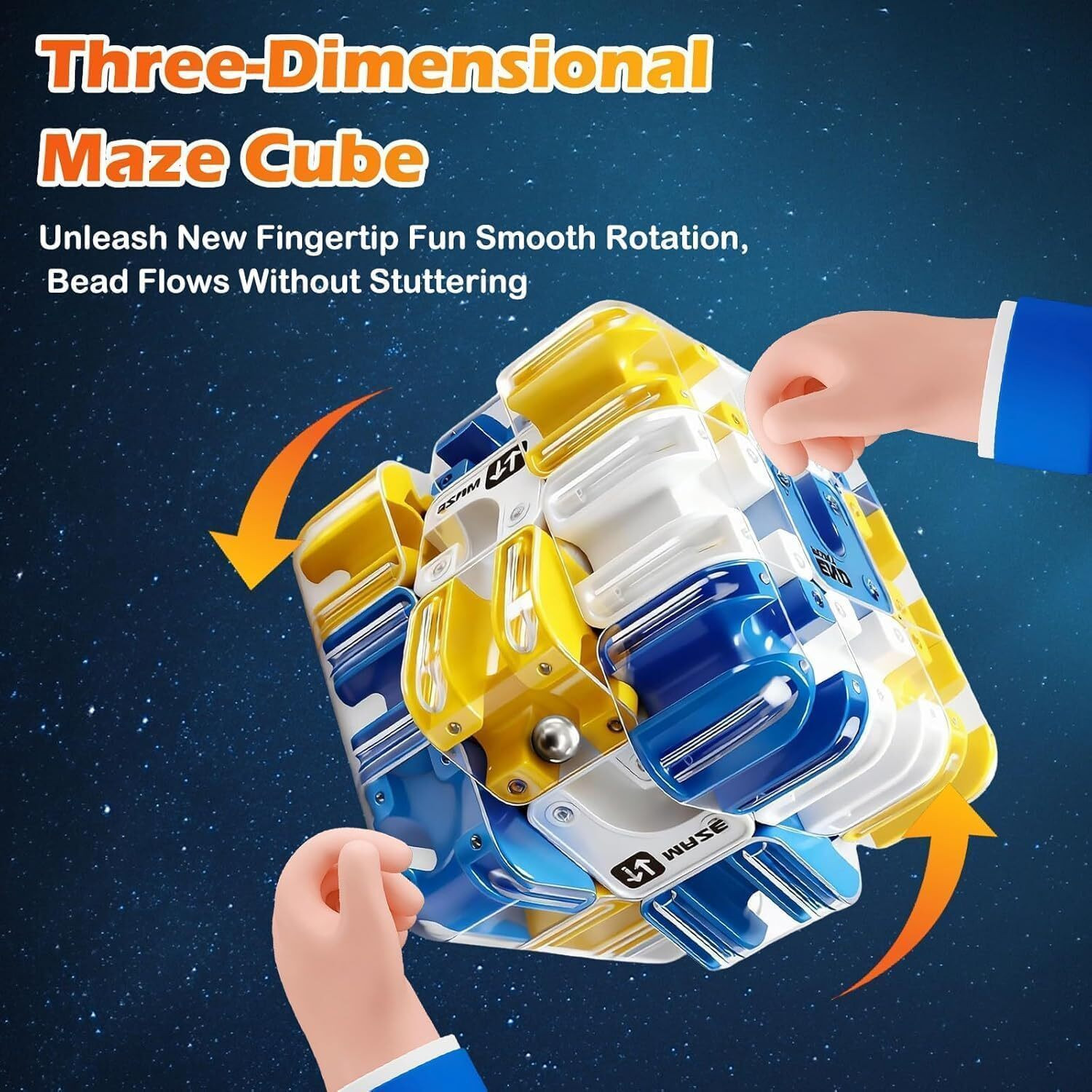Image of VHR ENTERPRISE 3D Maze Ball Puzzle Cube 6 cm 3D Labyrinth Brain Teaser Game