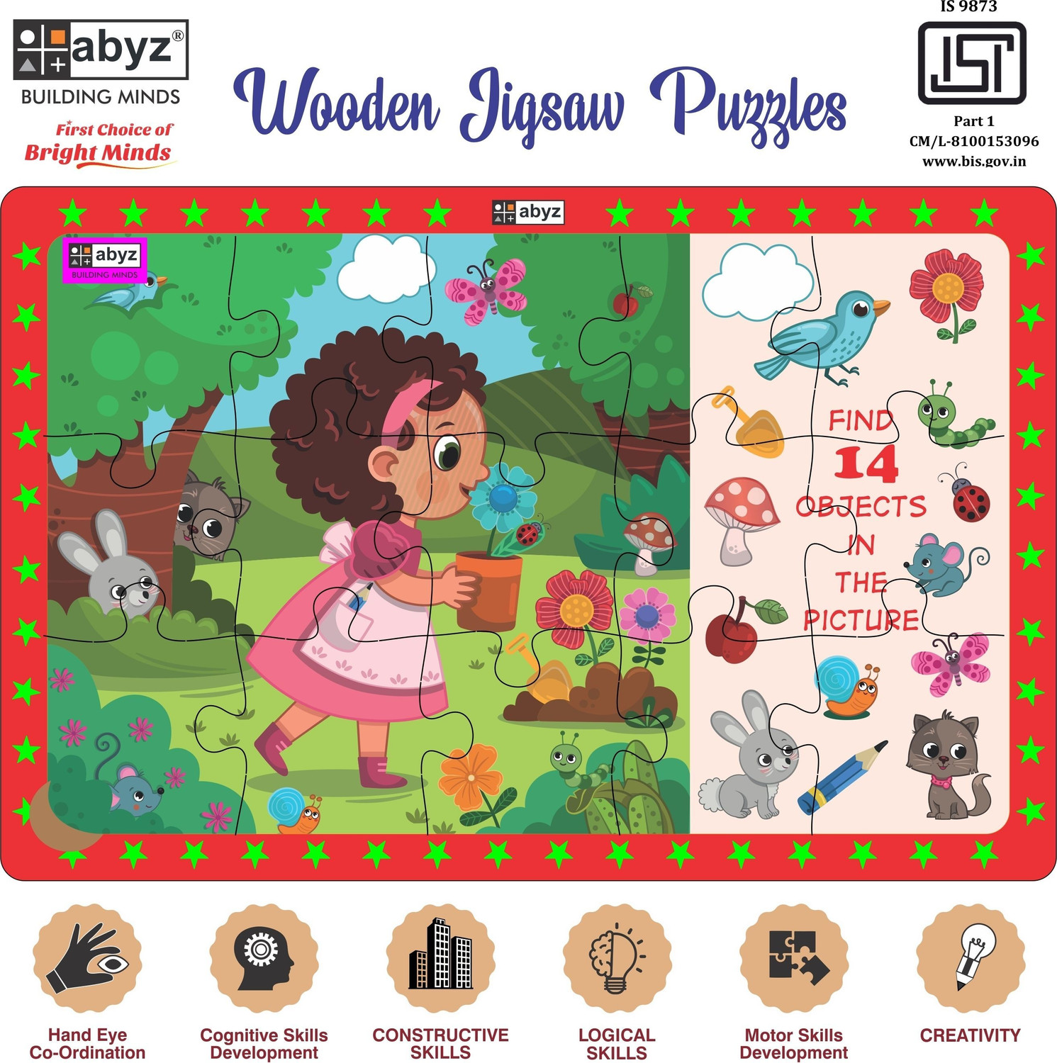 Image of ABYZ Gardening Time with 15 Pieces - Suitable for Ages 3 and Up!