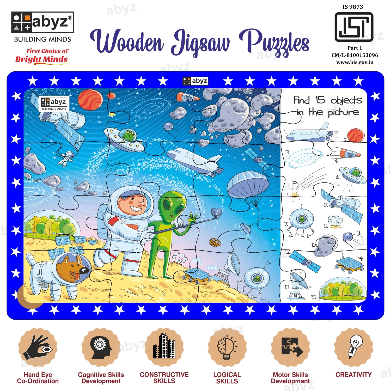 Image of ABYZ Space Visit with 16 Pieces - Suitable for Ages 3 and Up!