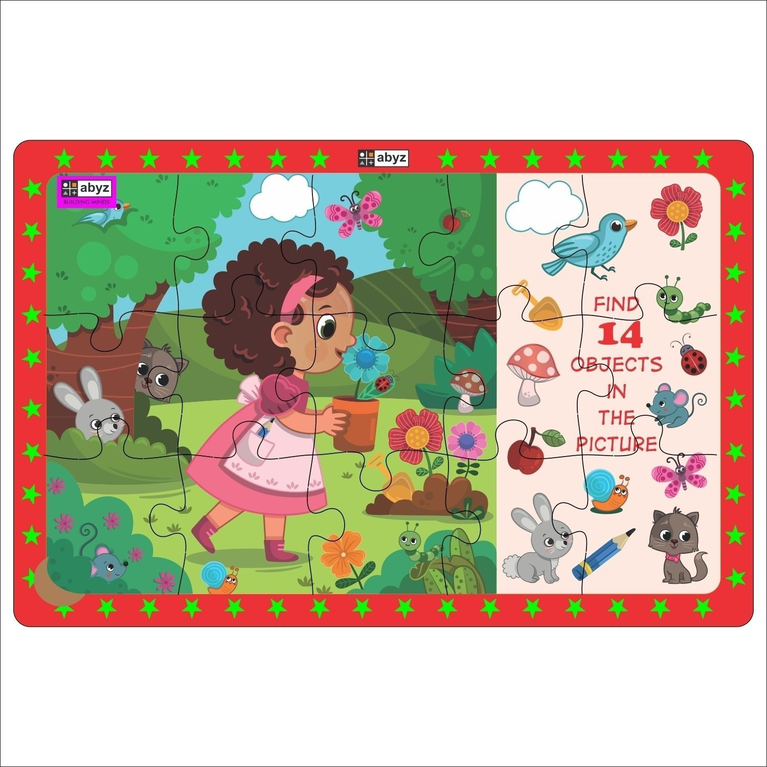 Image of ABYZ Gardening Time with 15 Pieces - Suitable for Ages 3 and Up!