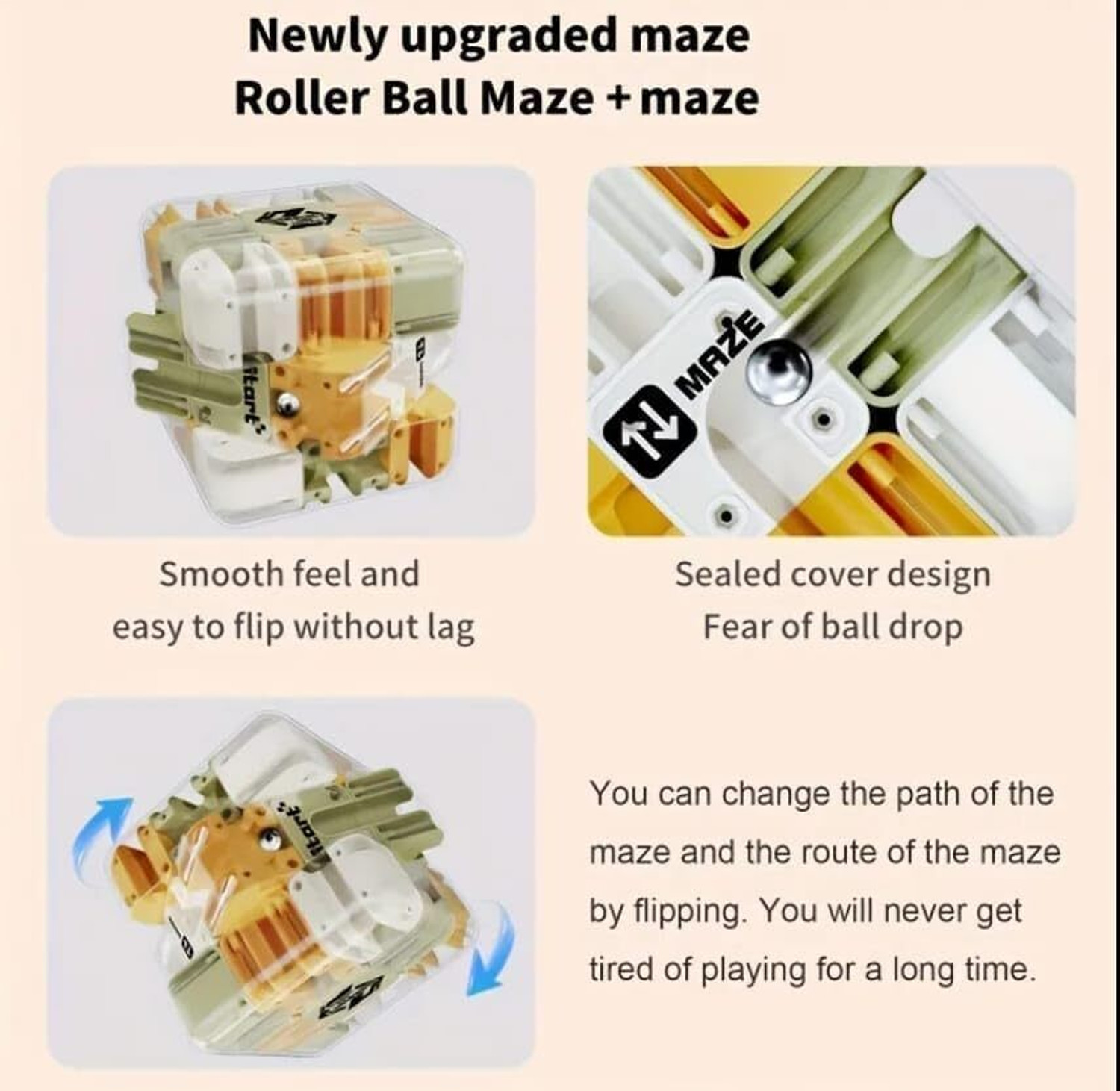 Image of Lariox 3D Puzzle Maze Cube Toy | Educational Brain Game for Kids & Adults