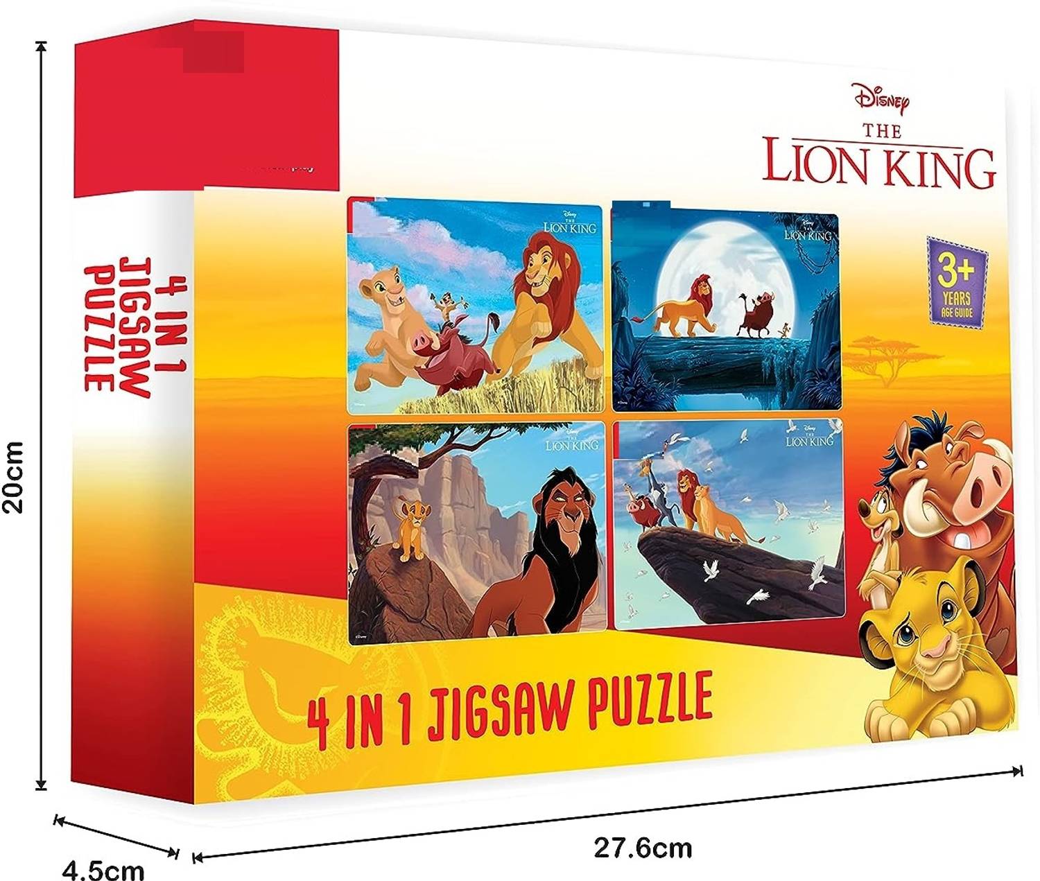 Trefl Puzzle 4in1 Il Re Leone - 4 Puzzle Da 35 A 70 Pezzi - Per Bambini Dai 4 Anni - 2