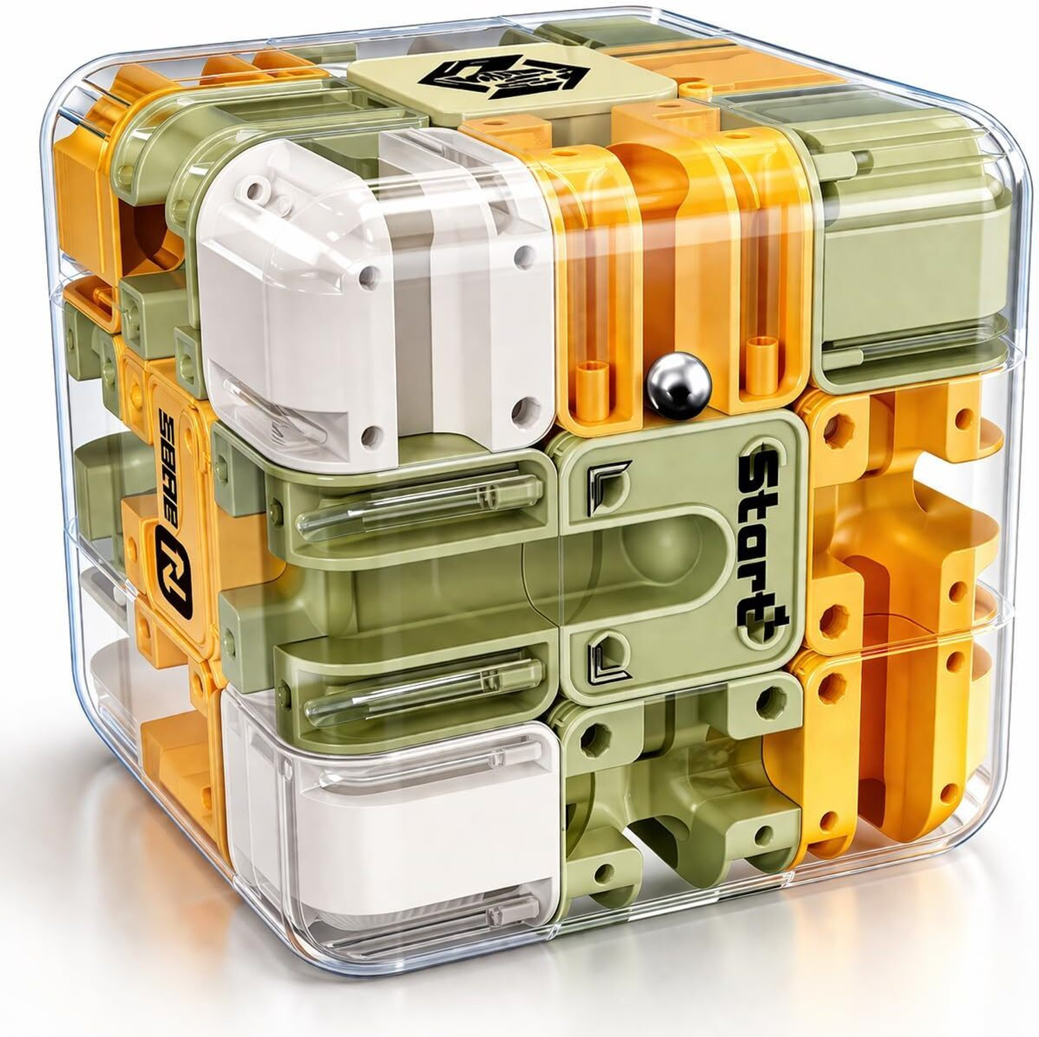 Image of Lariox 3D Puzzle Maze Cube Toy | Educational Brain Game for Kids & Adults