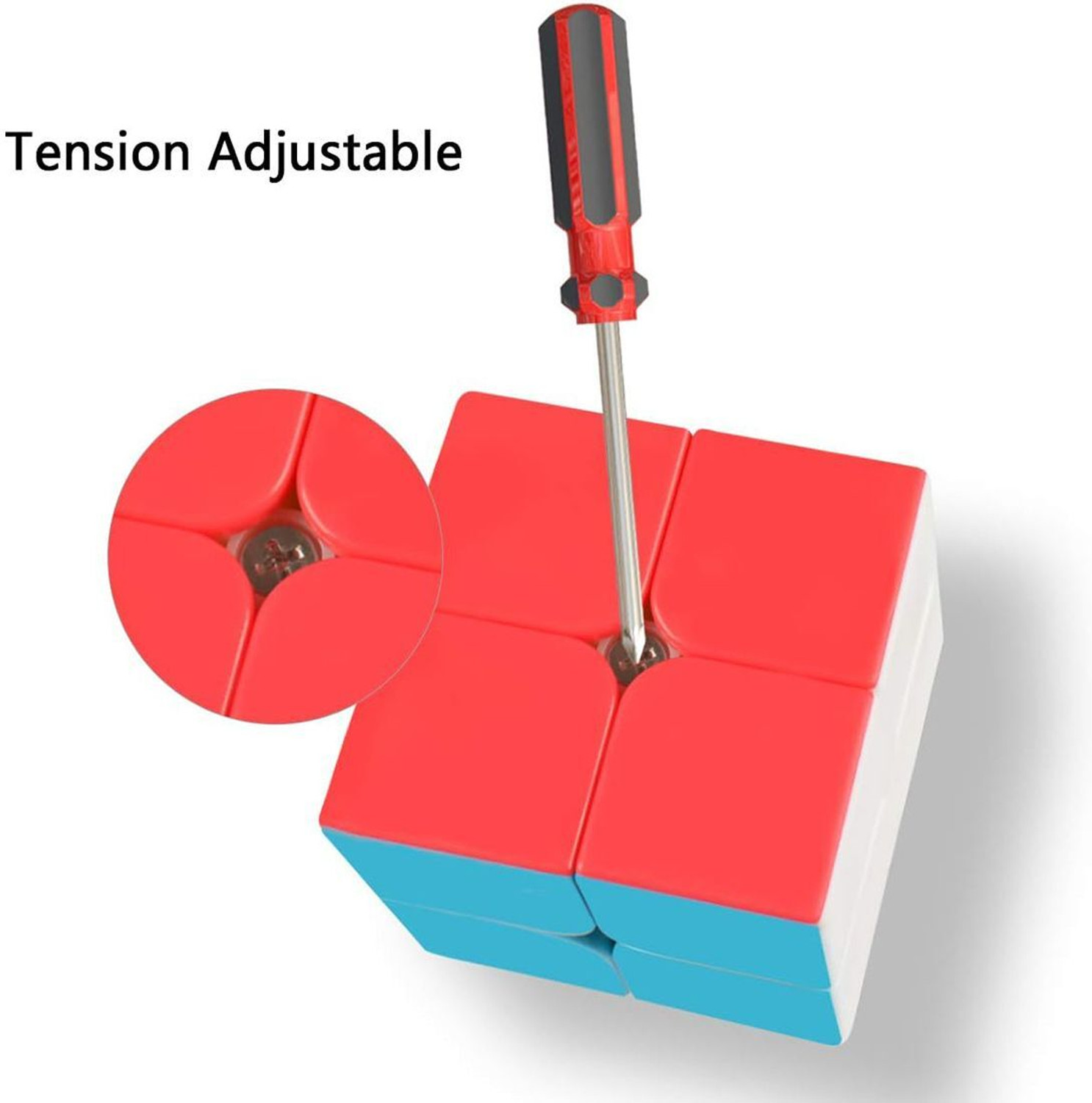 Image of Hawkister QiYi Qidi S2 2x2 Stickerless Magic Cube Mofangge Mascot 2x2x2 Speed Cube