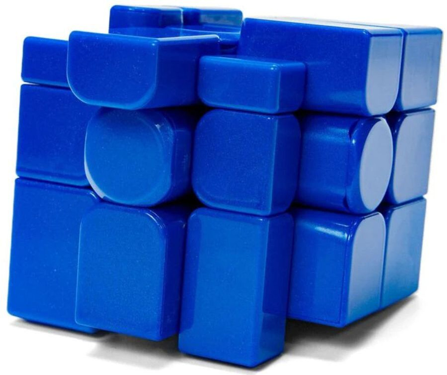 Image of Cuberkart MoYu Mirror Blue 3x3 V2 Magnetic Speed Cube, Shape Mod Puzzle, UV Coated