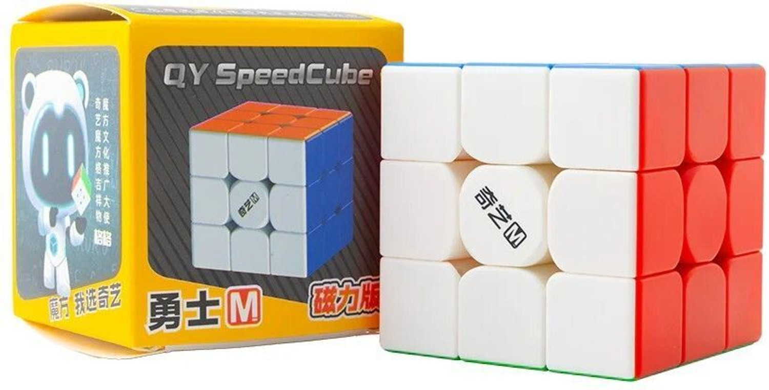 Image of Cuberkart QiYi Warrior M 3x3 Magnetic Stickerless Speed Cube with Factory Magnets, 56mm