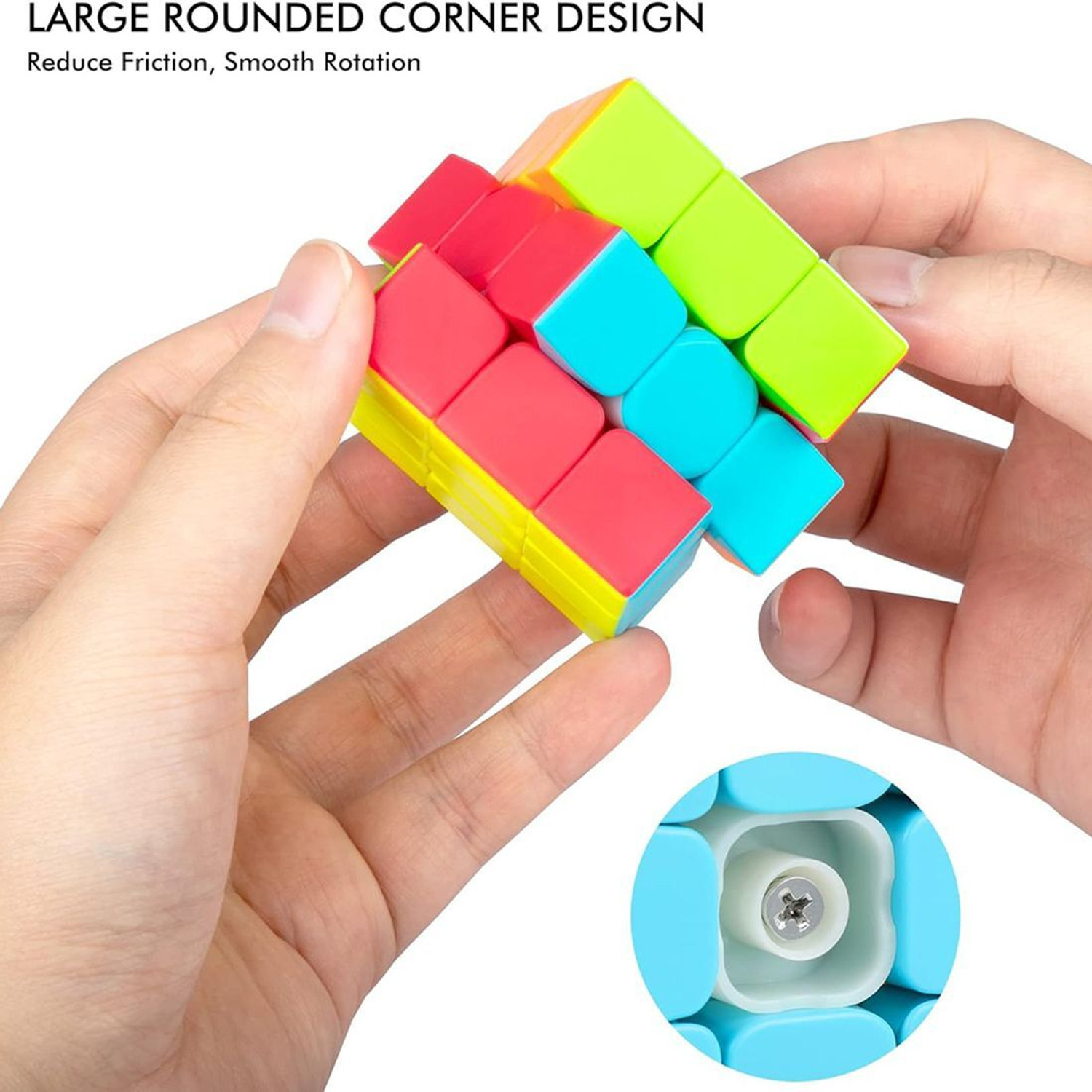 Image of Hawkister QiYi Warrior S 3x3 Speed Cube Stickerless 3x3x3 Magic Puzzle