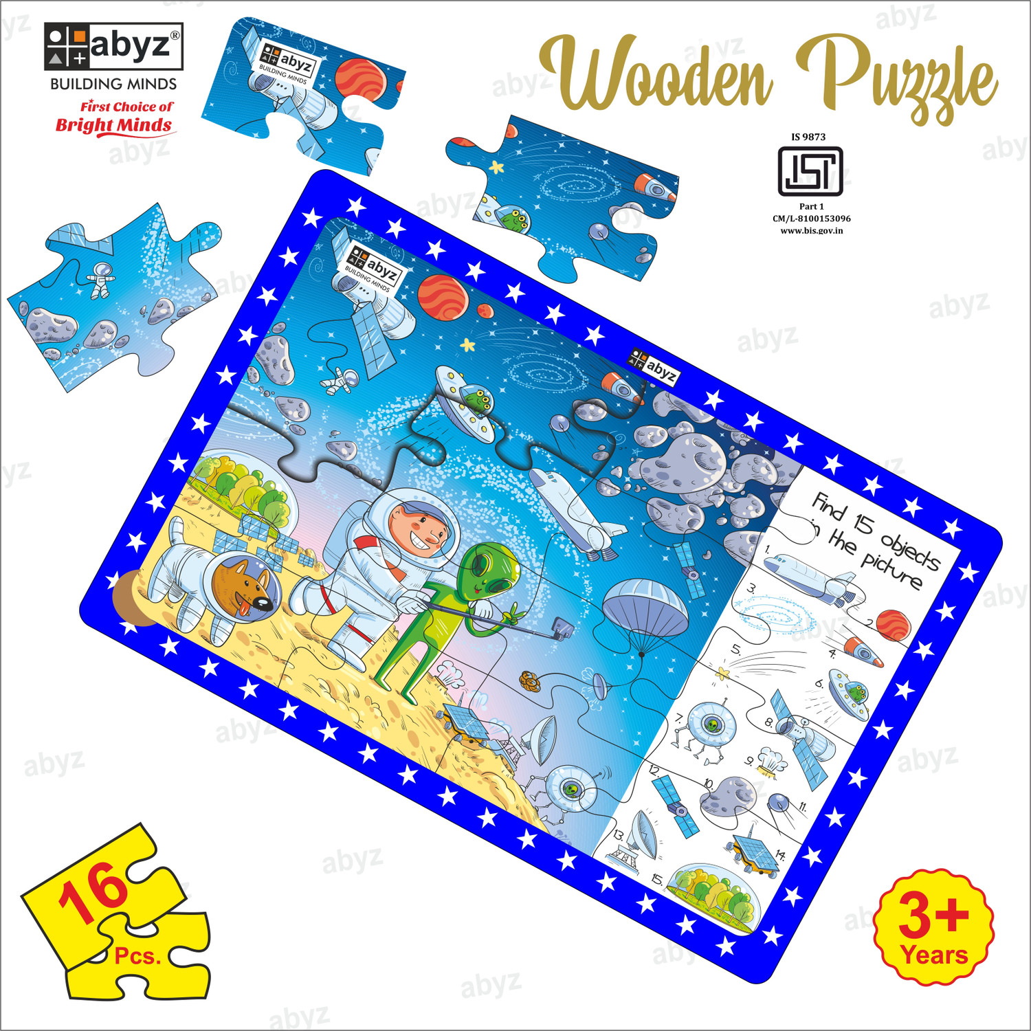 Image of ABYZ Space Visit with 16 Pieces - Suitable for Ages 3 and Up!