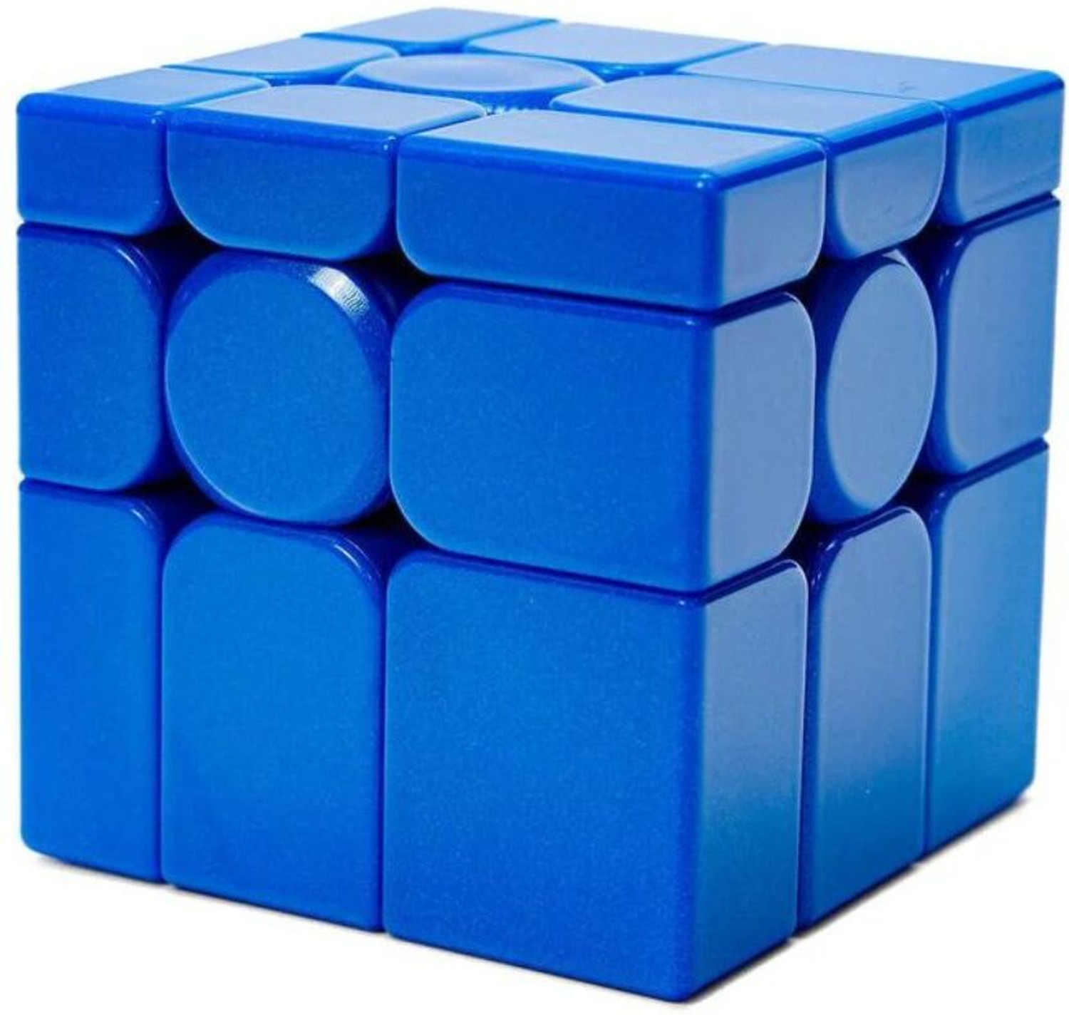 Image of Cuberkart MoYu Mirror Blue 3x3 V2 Magnetic Speed Cube, Shape Mod Puzzle, UV Coated
