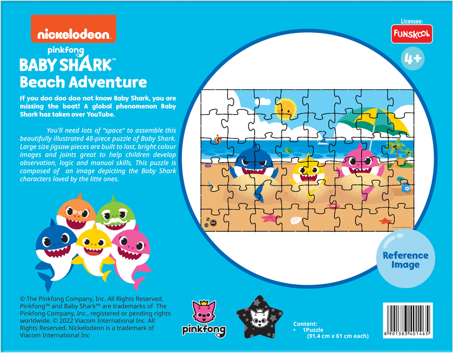 Image of FUNSKOOL BABY SHARK 48PCS PUZZLE-4014600