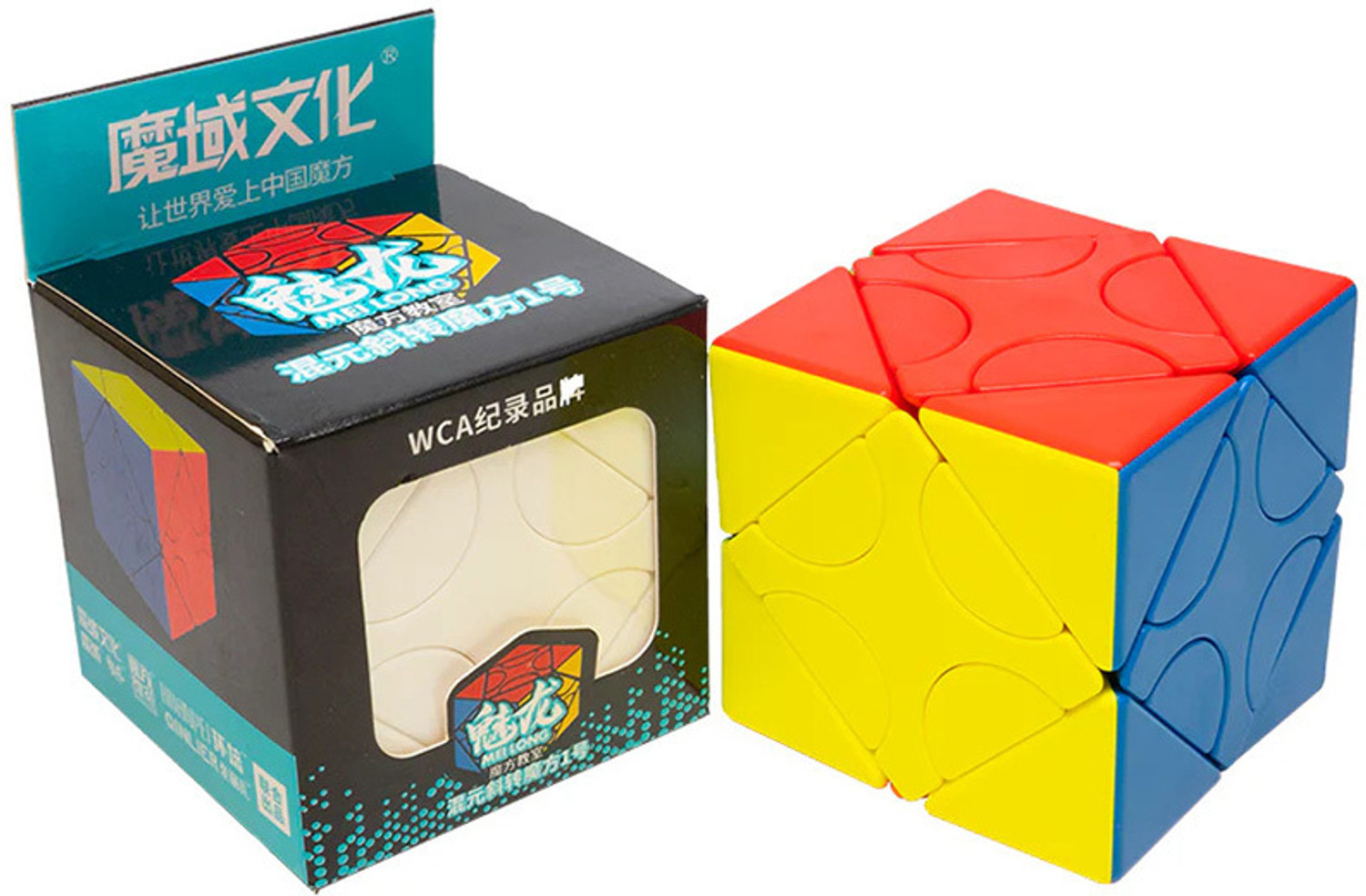 Image of Cuberkart MoYu MFJS MeiLong Skewb Mixup I Cube Stickerless Magic Puzzle