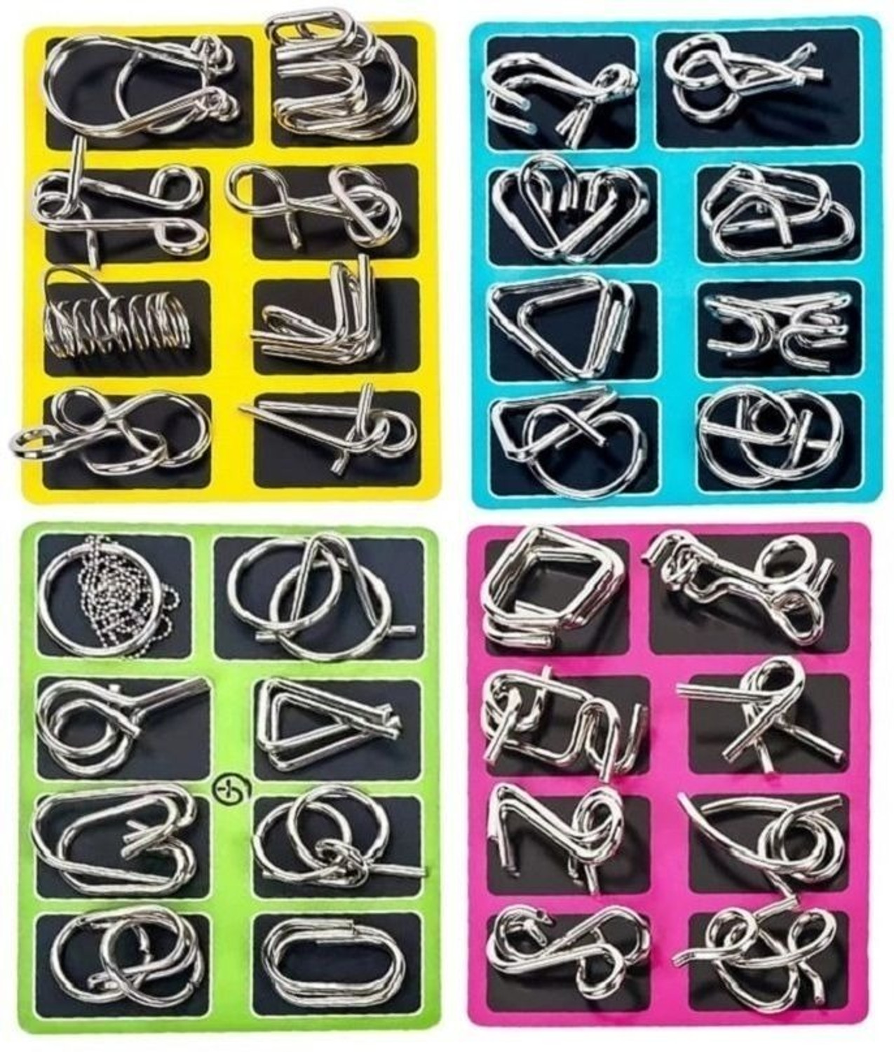 Image of Zokio 32pc Diffrant Metal Puzzle Brain iQ Teaser 32@Pack#4