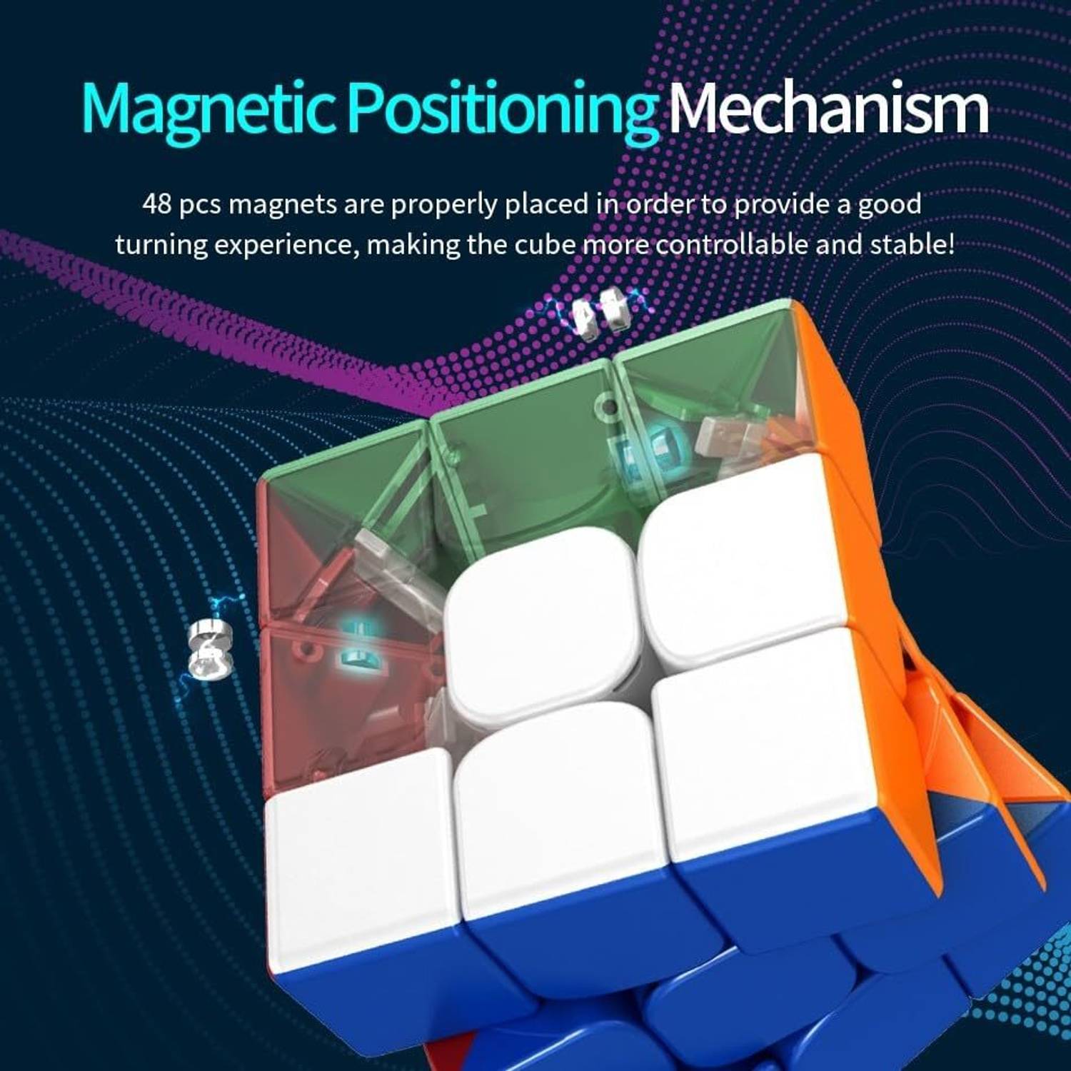 TOYRENTTO MoYu RS3M 3x3 Magnetic Speed Cube - Image 3