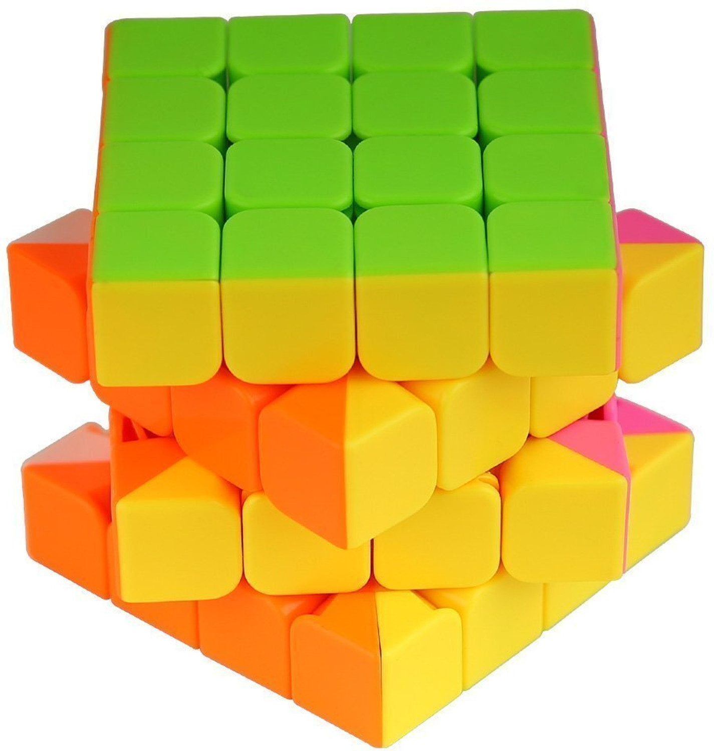 Image of TOYRENTTO 4x4 Speed Cube Puzzle Stickerless Smooth Turning Magic Brain Teaser Toy