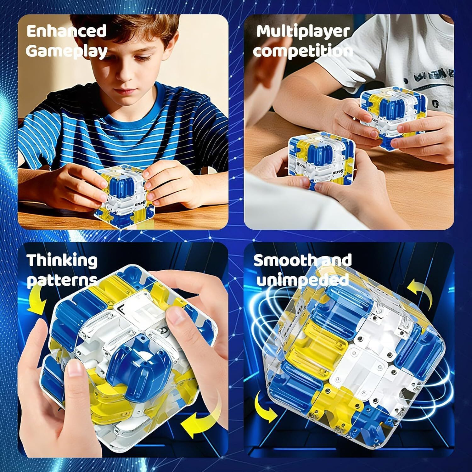 Image of shirly 3D Ball Rolling Maze Cube Puzzle Game for Kids & Adults Brain Teaser