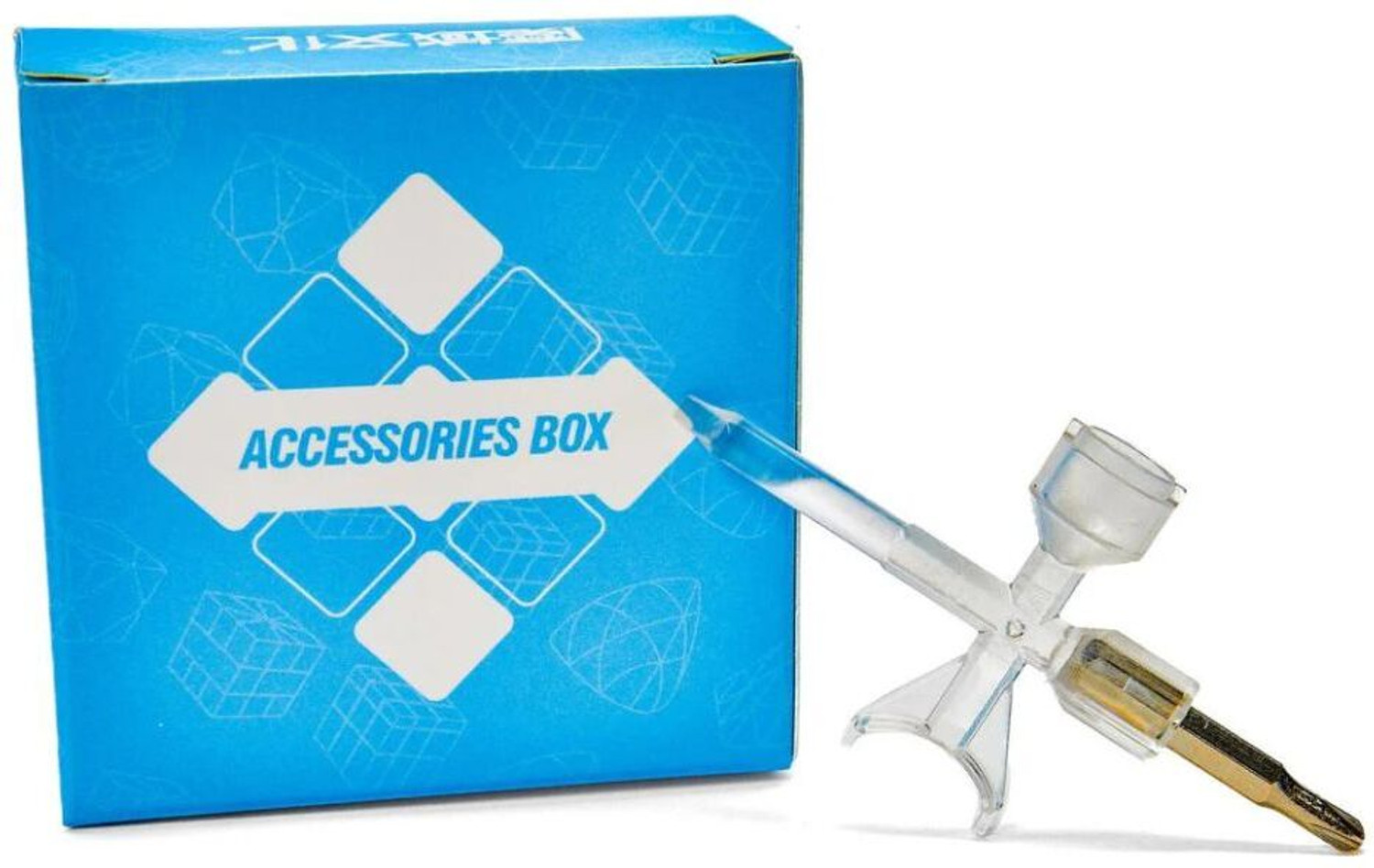 Image of Cuberkart MoYu Mirror Blue 3x3 V2 Magnetic Speed Cube, Shape Mod Puzzle, UV Coated