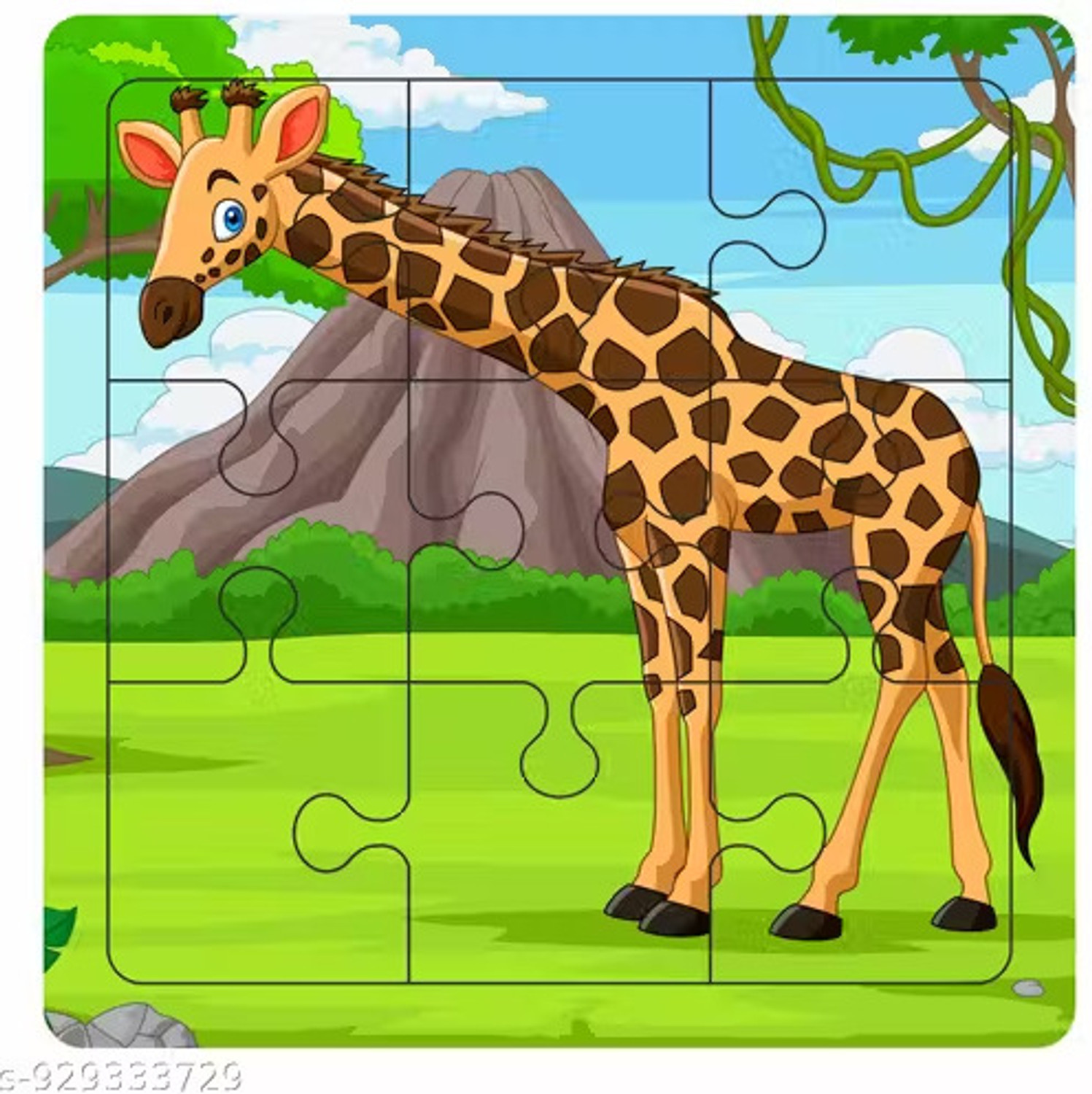 Image of RK Toys Wooden Jigsaw Puzzle Set