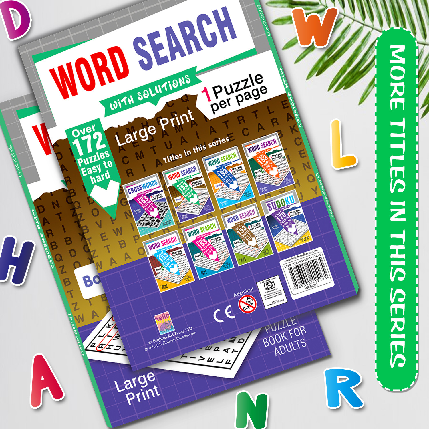 Image of HELLO FRIEND 153 Word Search Activity Book -1 for Kids (Ages 5-8)