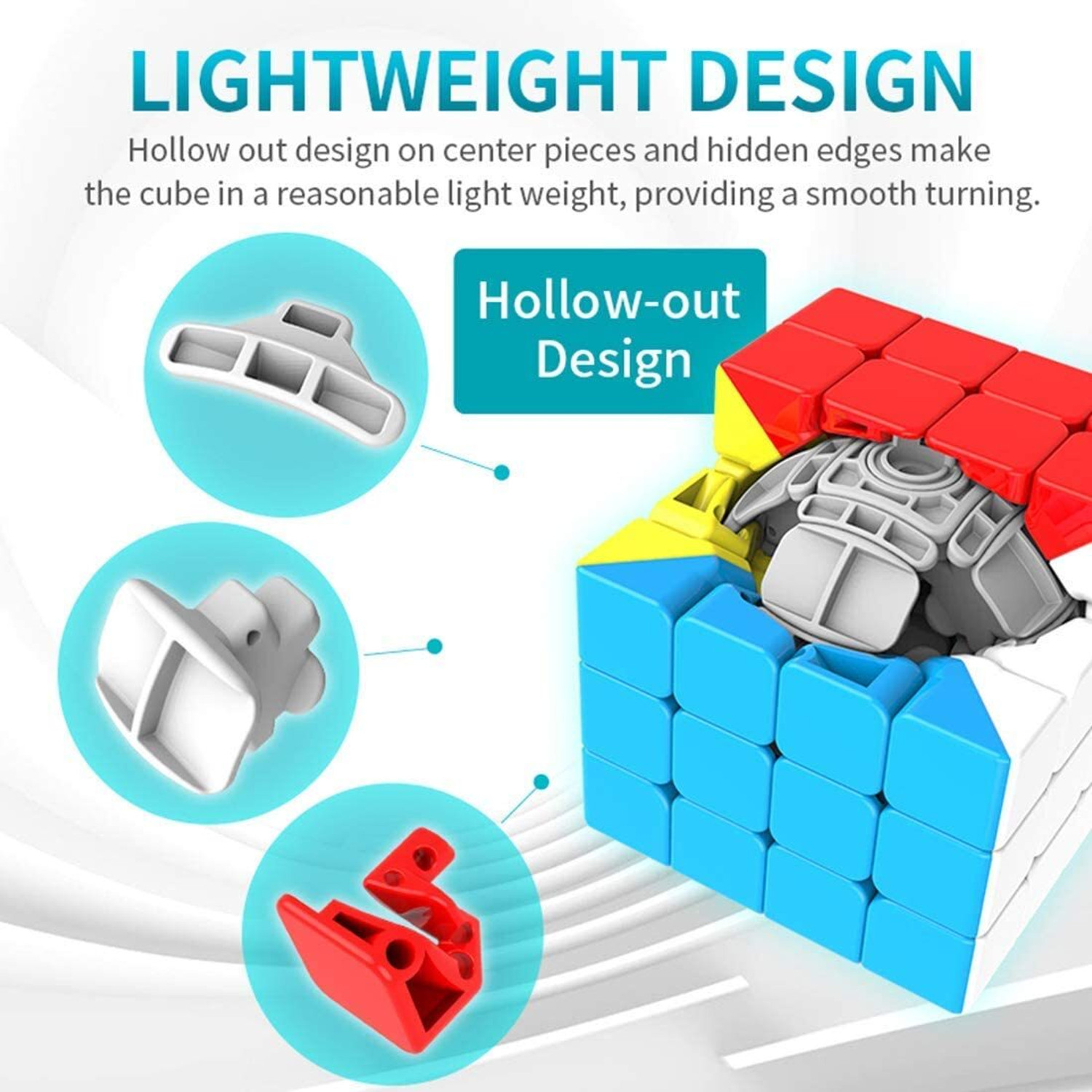 Image of TOYRENTTO 4x4 Speed Cube Puzzle Stickerless Smooth Turning Magic Brain Teaser Toy