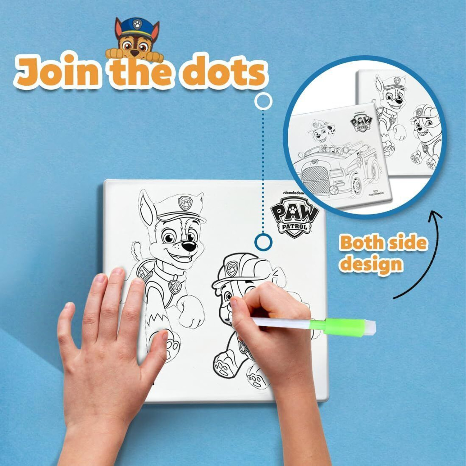 Image of Wembley Paw Patrol Jigsaw Magnetic Puzzle for Kids 3+ Years - 3 in 1 Educational Fun