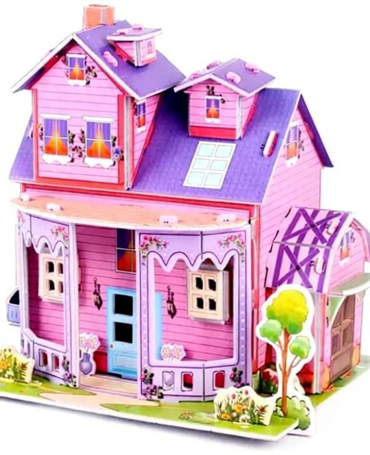 Image of Cluttch Play 3D Puzzle House & Castle Building Kit for Kids Foam Jigsaw Construction Set DIY