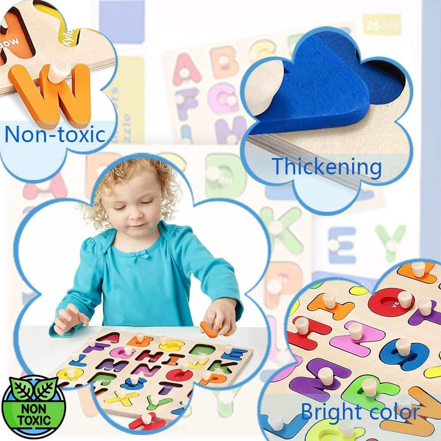 Image of TOYVISION Best Price Educational learning A To Z English Alphabets Toys Puzzle Pictures