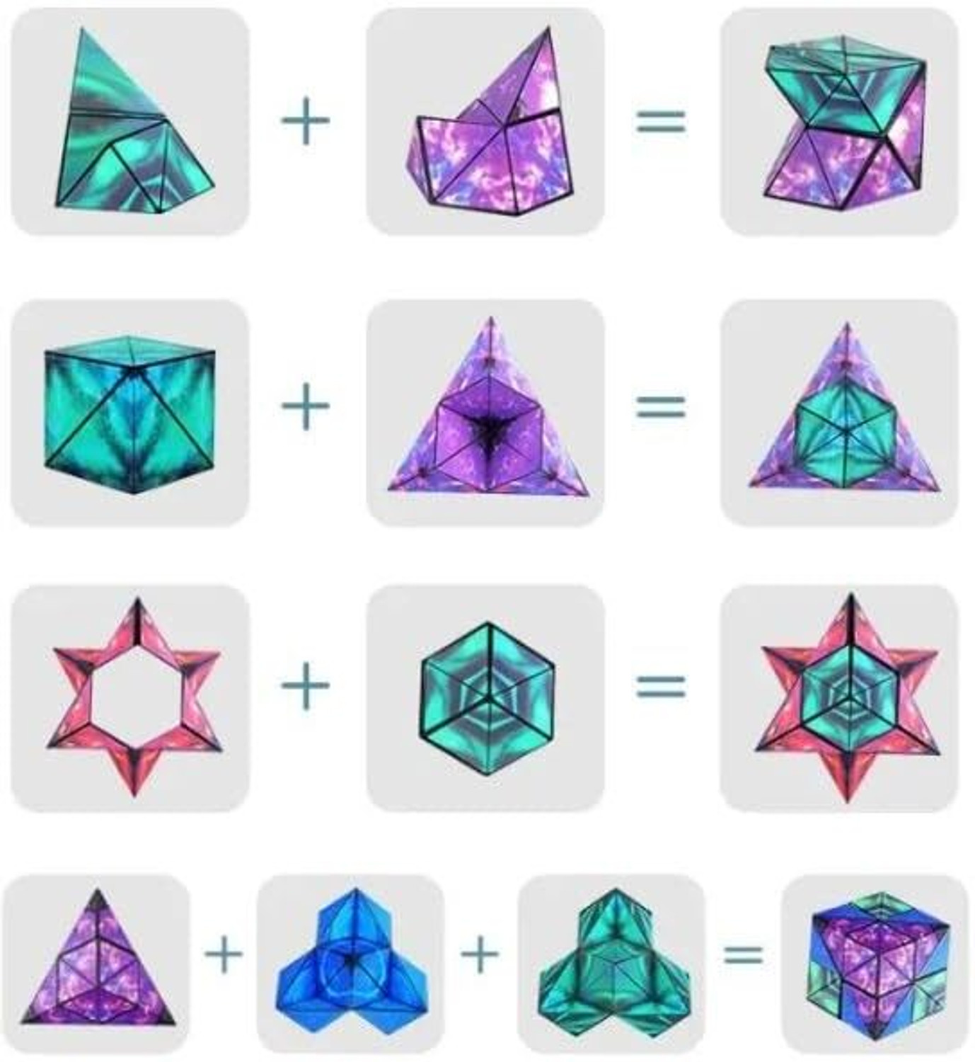 Image of UB Toys Shape Shifting Mysterious Magnetic Puzzle Cube Transforms into 72+ Shapes