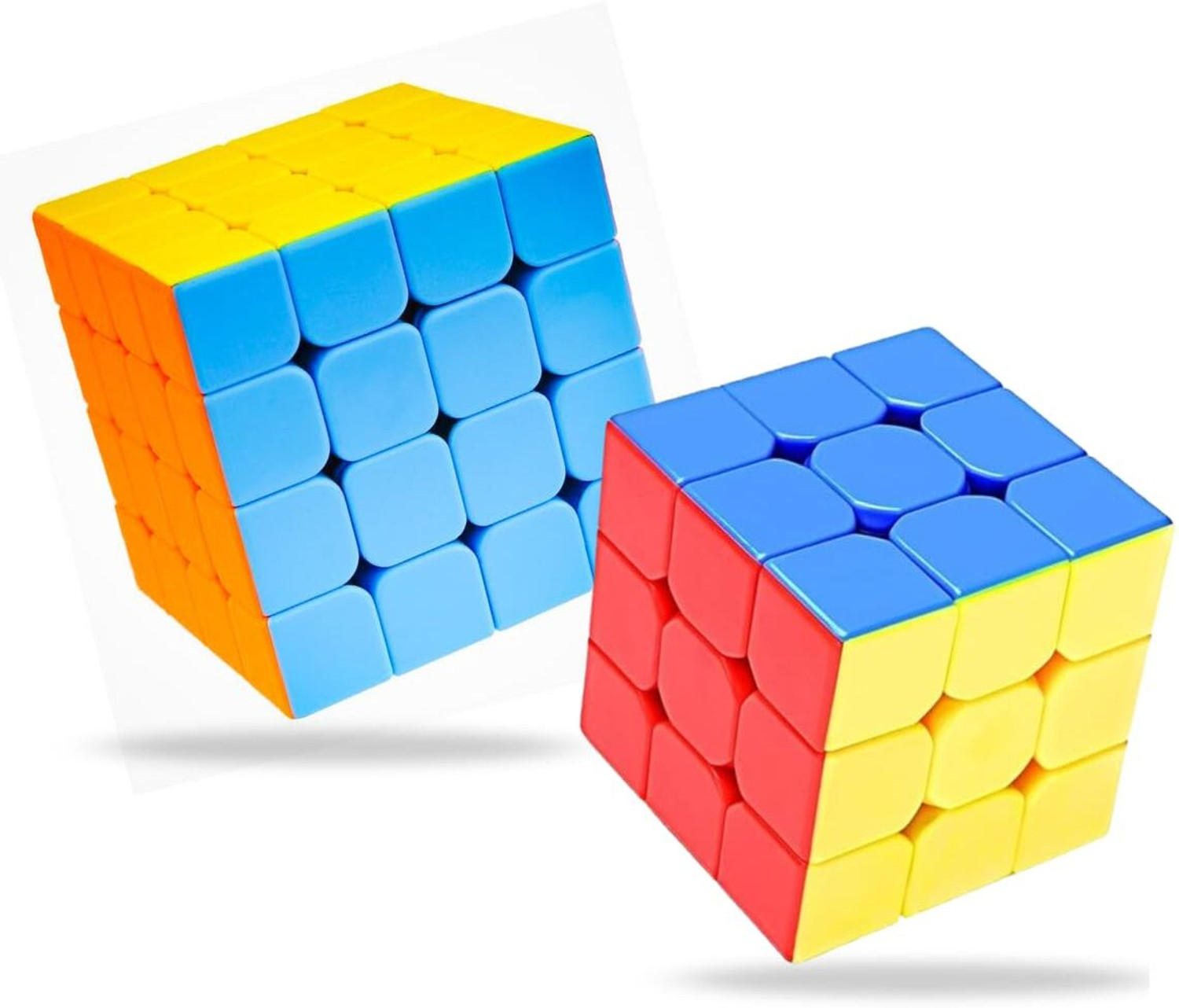 Image of MAITRAG 3x3 & 4x4 Speed Cube Combo Puzzle Magic Cube Set for Kids & Adults