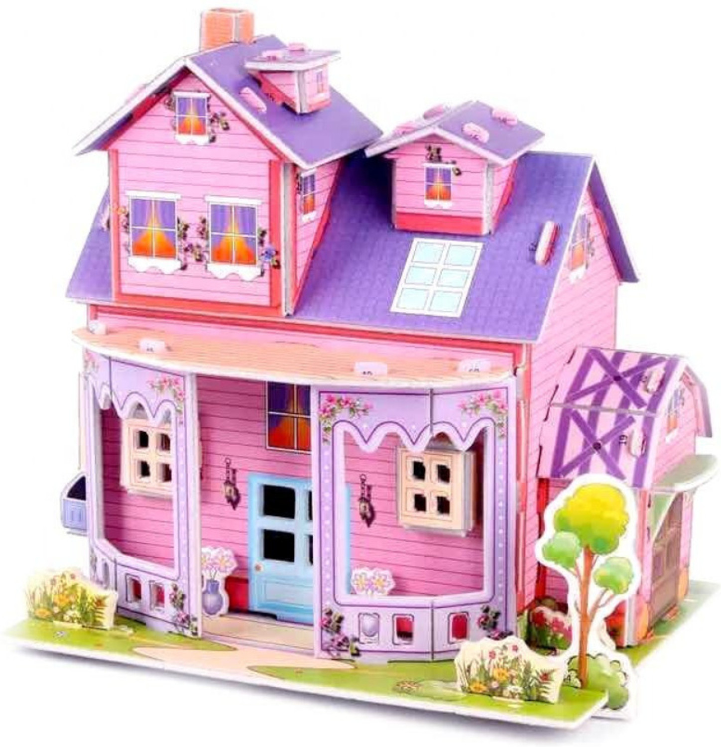 Image of Cluttch Play 3D Puzzle House & Castle Building Kit for Kids Foam Jigsaw Construction Set DIY